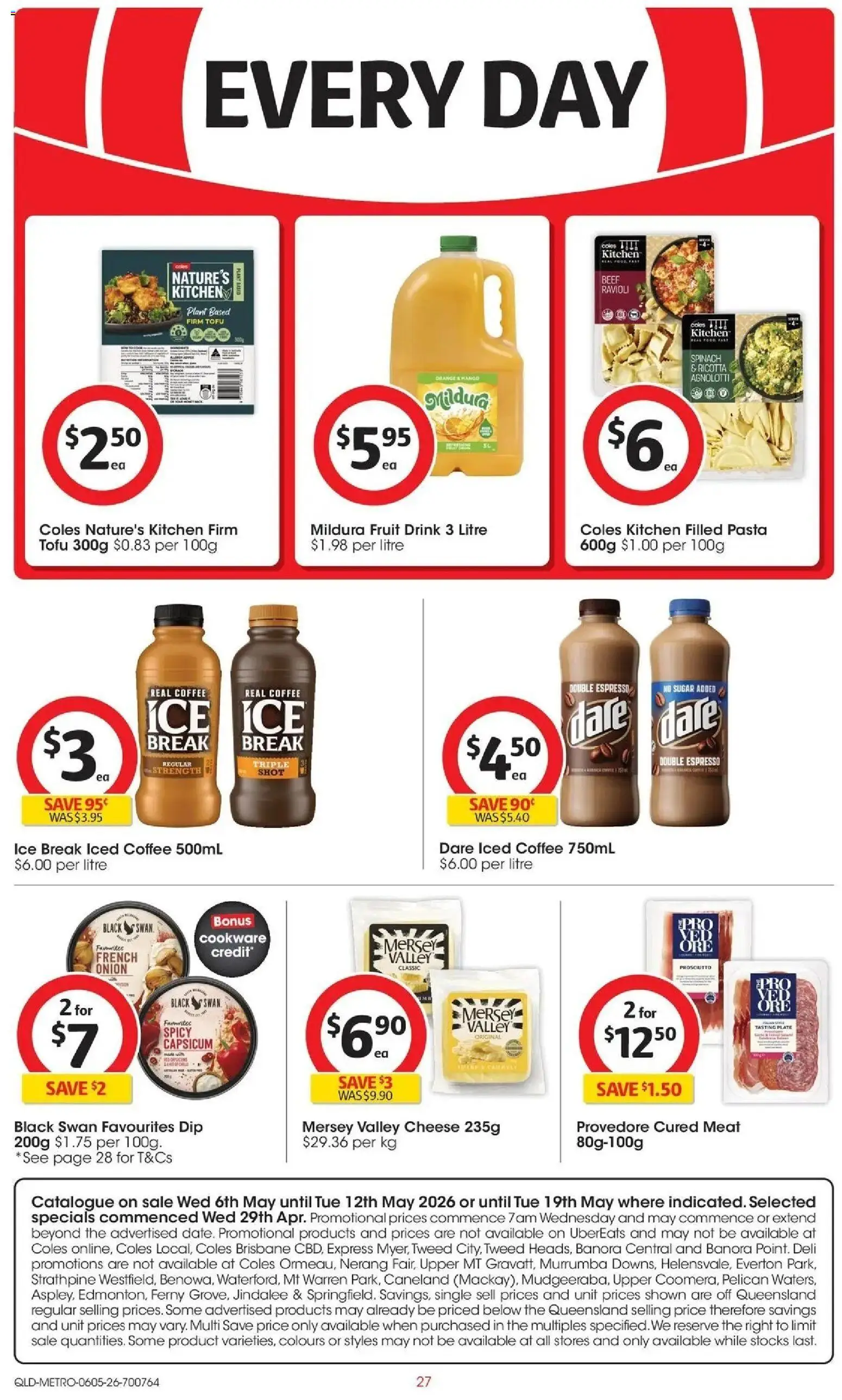 Coles catalogue - valid from 05.05.2026 | Page: 27 | Products: Coffee, Beef, Pasta, Sugar