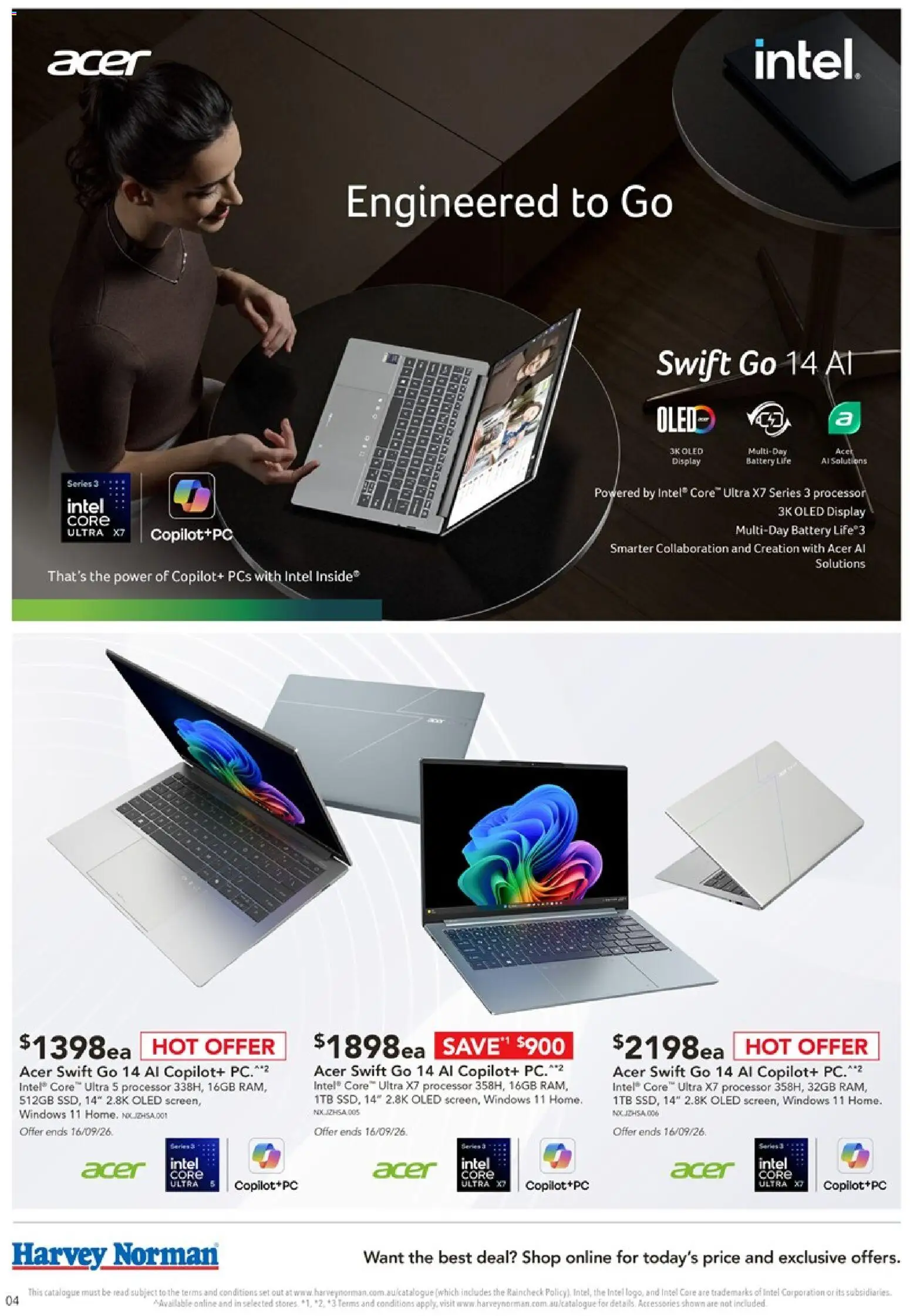 Harvey Norman catalogue - valid from 16/09/2026 | Page: 4 | Products: Battery, Accessories, Pc