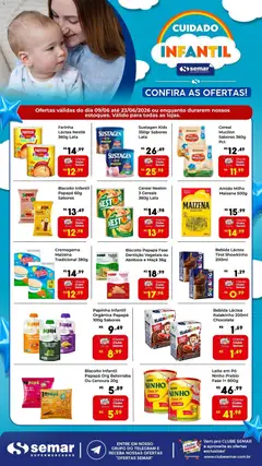 Semar Supermercado ofertas Cuidado Infantil - Pré-Visualização do folheto da loja Semar Supermercado, válido de 09.06.2026