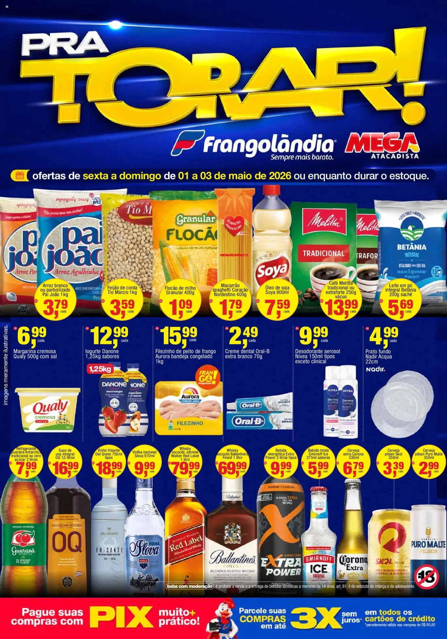 Frangolândia Folheto - válido de 01.05.2026 | Página: 1 | Produtos: Corda, Suco, Vinho, Bandeja