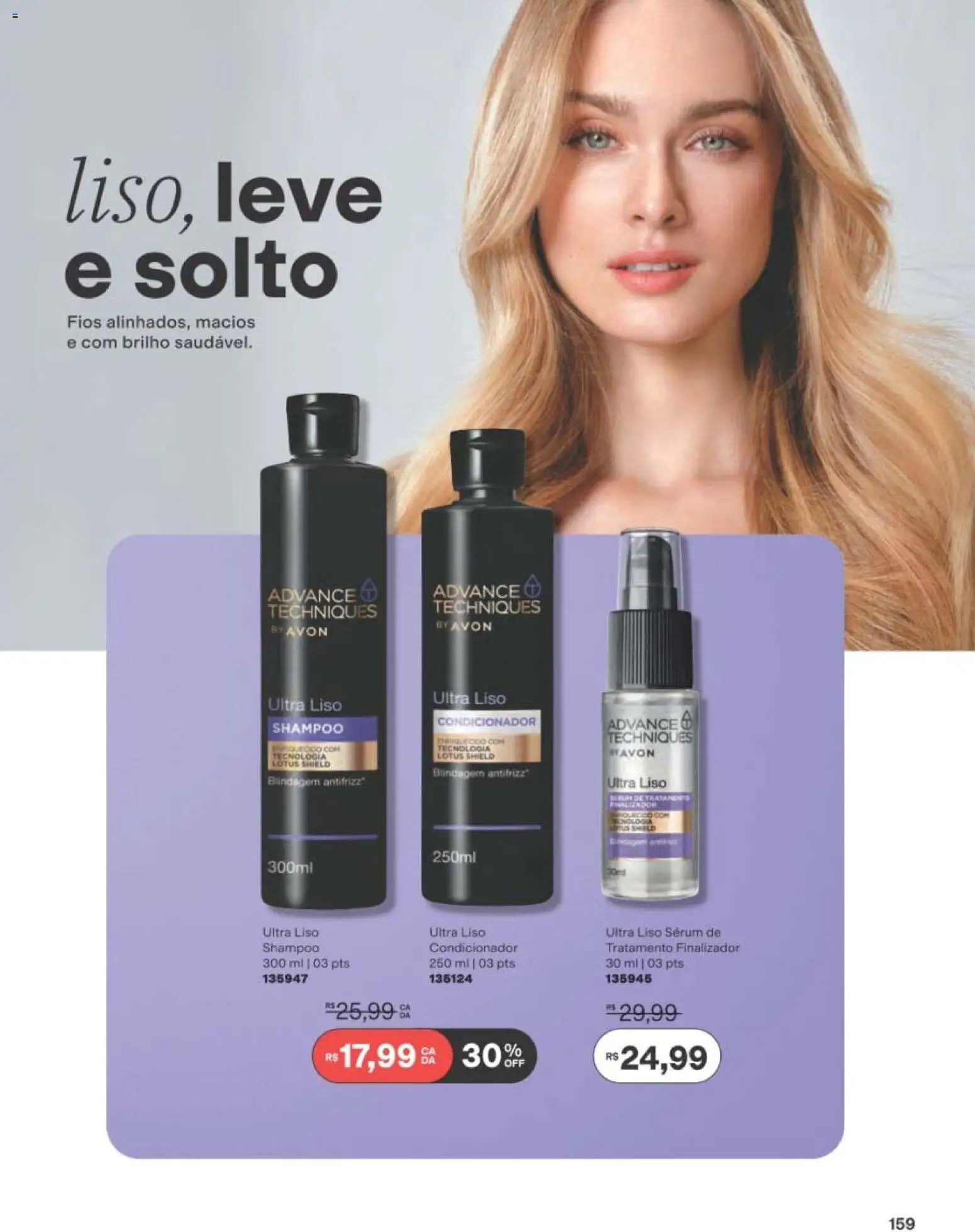 Avon Folheto - válido de 29/06/2026 | Página: 159 | Produtos: Shampoo, Condicionador, Sérum