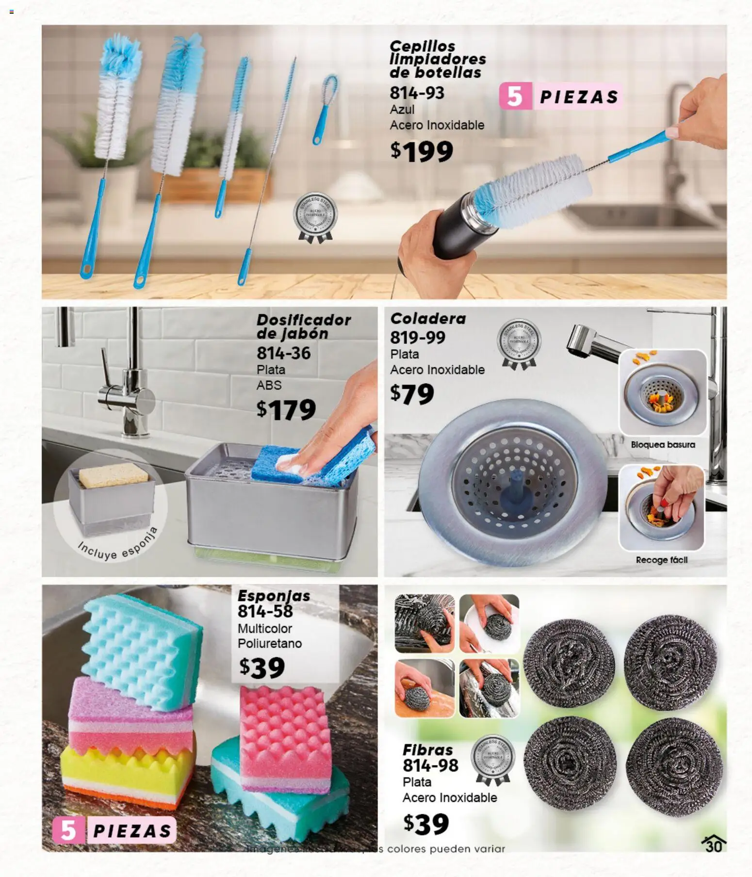 Nuevas ofertas de Cklass válidas en toda la República Mexicana desde el 11/09/2026. ¡Encuentra las mejores ofertas en Cklass catálogo Home Invierno! | Página: 31 | Productos: Esponja, Esponjas, Jabón