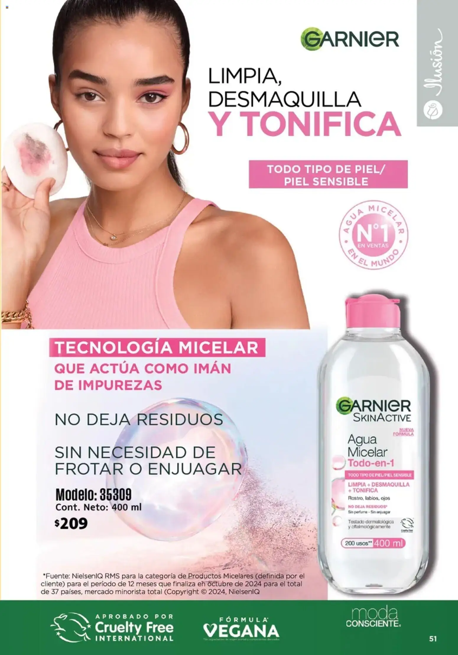 Nuevas ofertas de Ilusión válidas en toda la República Mexicana desde el 01/07/2026. ¡Encuentra las mejores ofertas en Ilusión catálogo Marcas Amigas! | Página: 53 | Productos: Imán, Agua, Perfume, Agua micelar