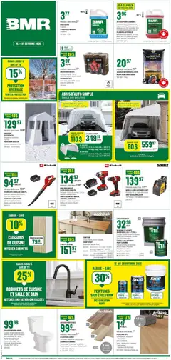 Preview of BMR weekly flyer / circulaire from shop BMR valid from Oct 15, 2026