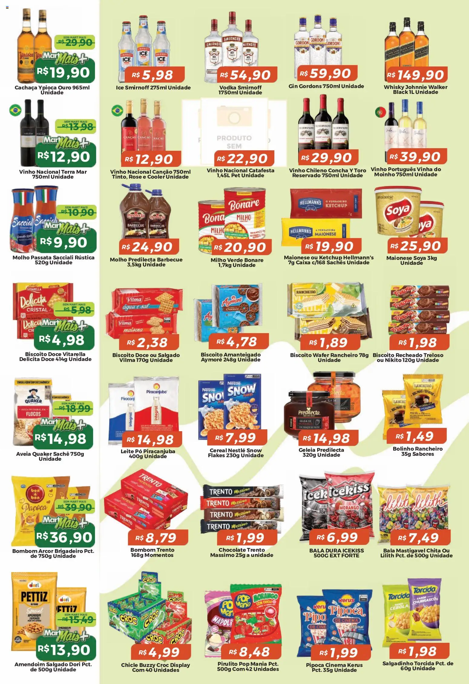 Mart Minas Folheto - válido de 24/09/2026 | Página: 3 | Produtos: Vinho, Aveia, Bombom, Bala
