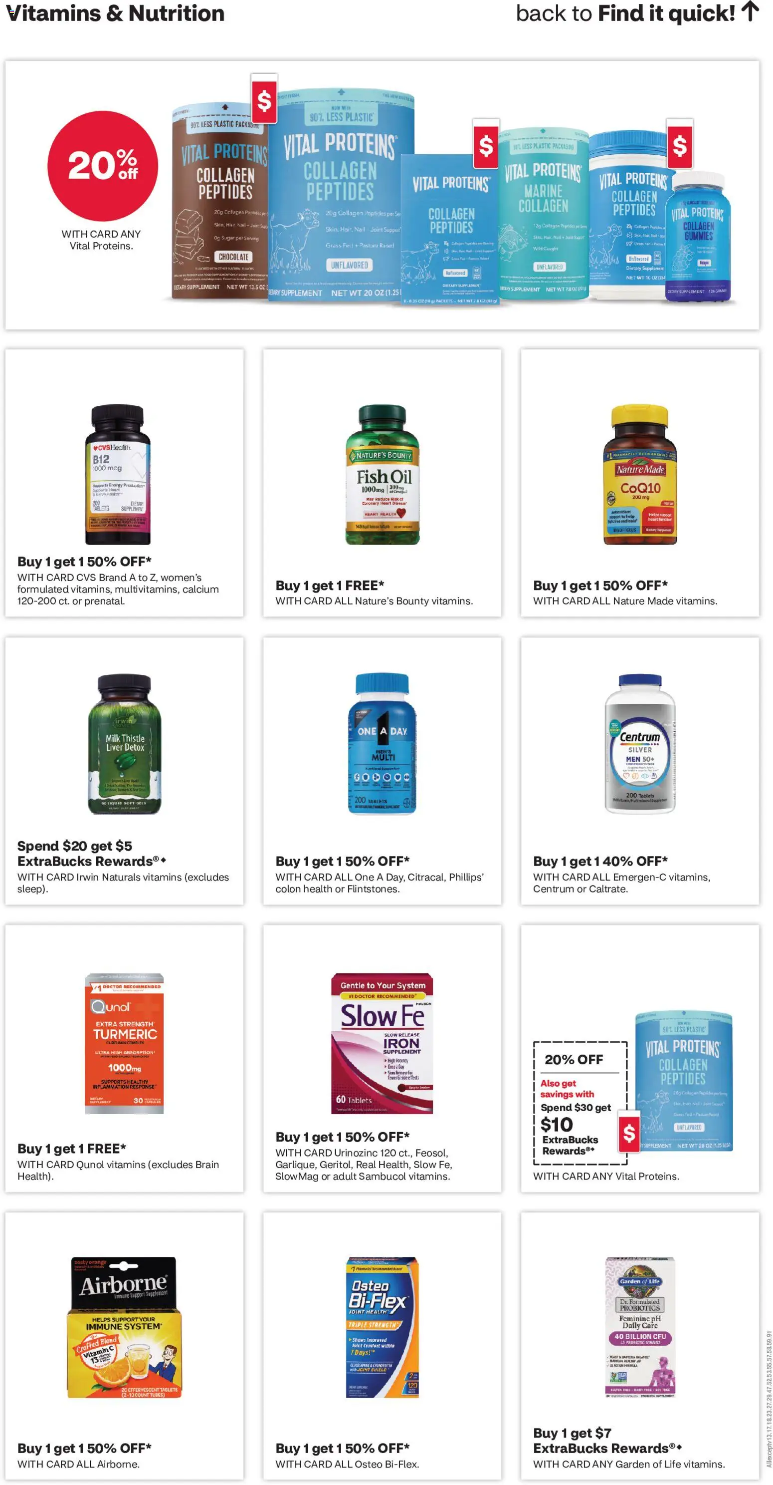 CVS Pharmacy Weekly Ad - valid from 14.06.2026 | Page: 10 | Products: Vitamin, Fish Oil, Turmeric, Sugar