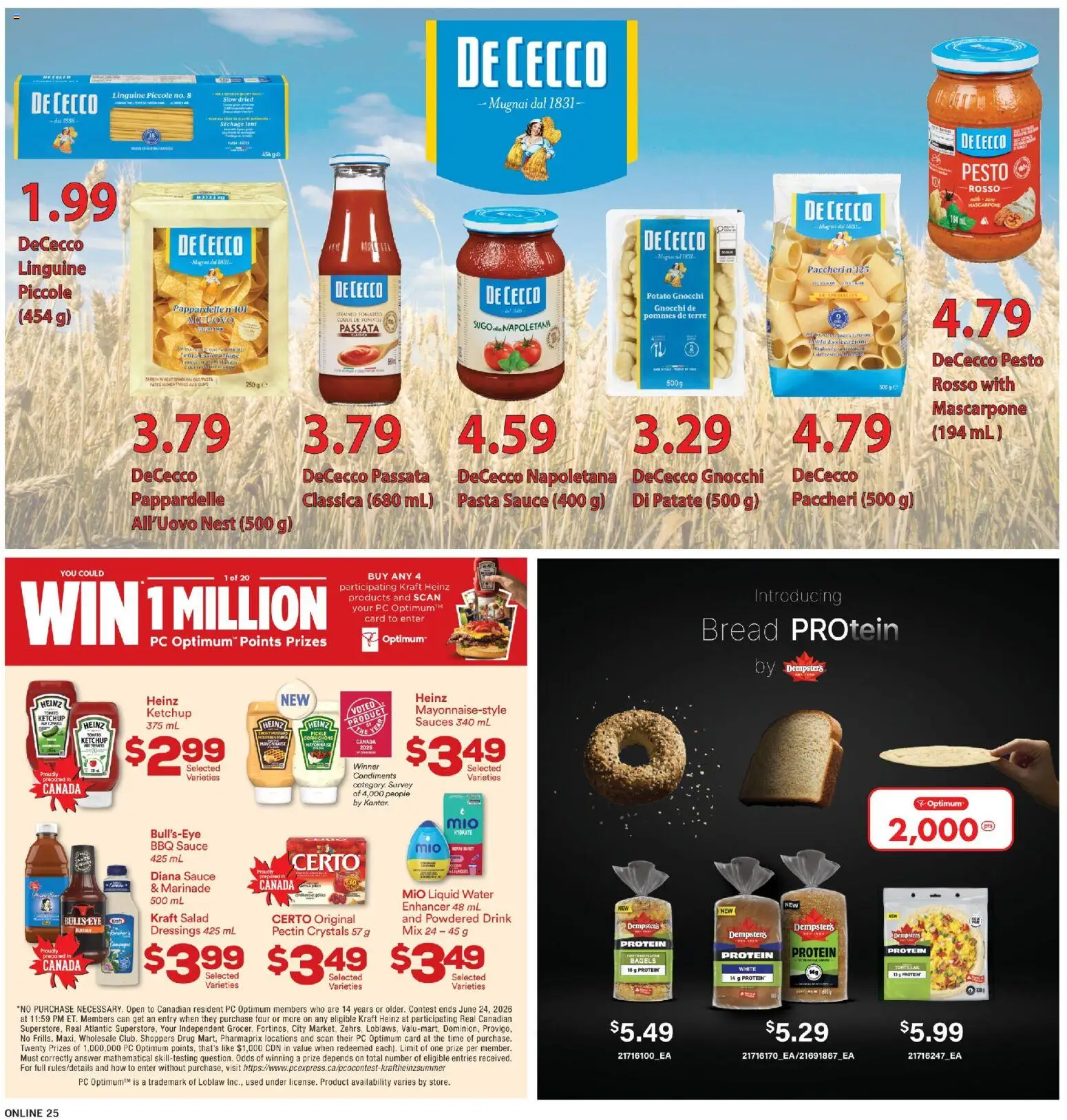 Fortinos flyer valid from 21.05.2026 | Page: 25 | Products: Pasta, Ketchup, PC, Bread