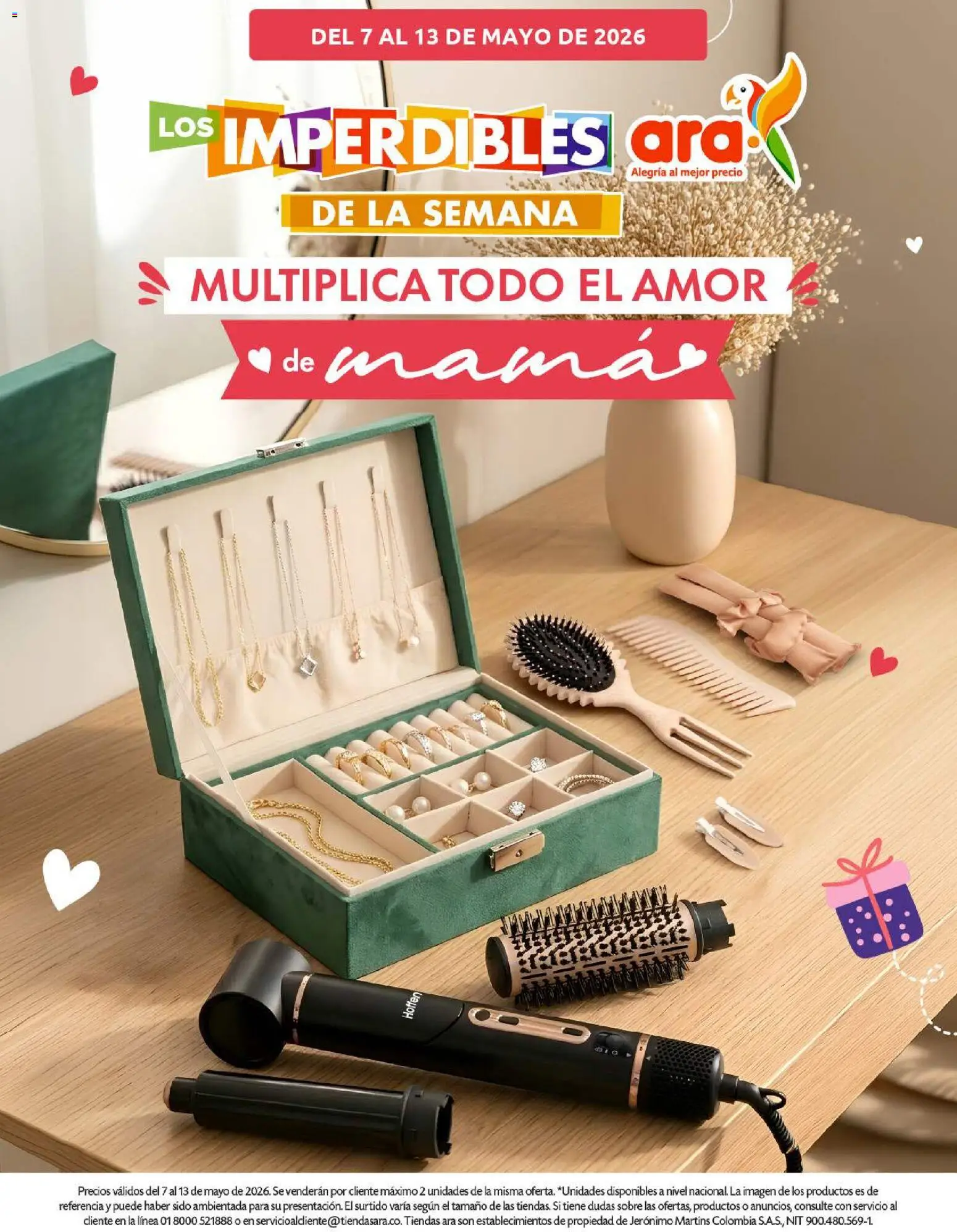 Ara revista - valida desde el 07.05.2026 | Página: 1 | Productos: Sobre