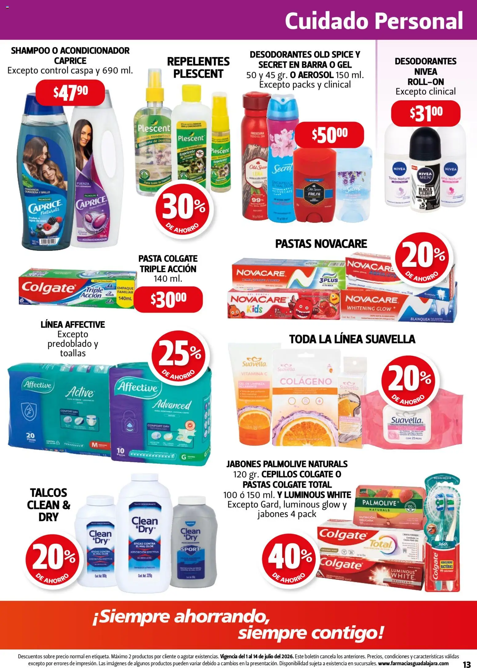 Nuevas ofertas de Farmacia Guadalajara válidas en toda la República Mexicana desde el 01/07/2026. ¡Encuentra las mejores ofertas en Farmacia Guadalajara catálogo! | Página: 13