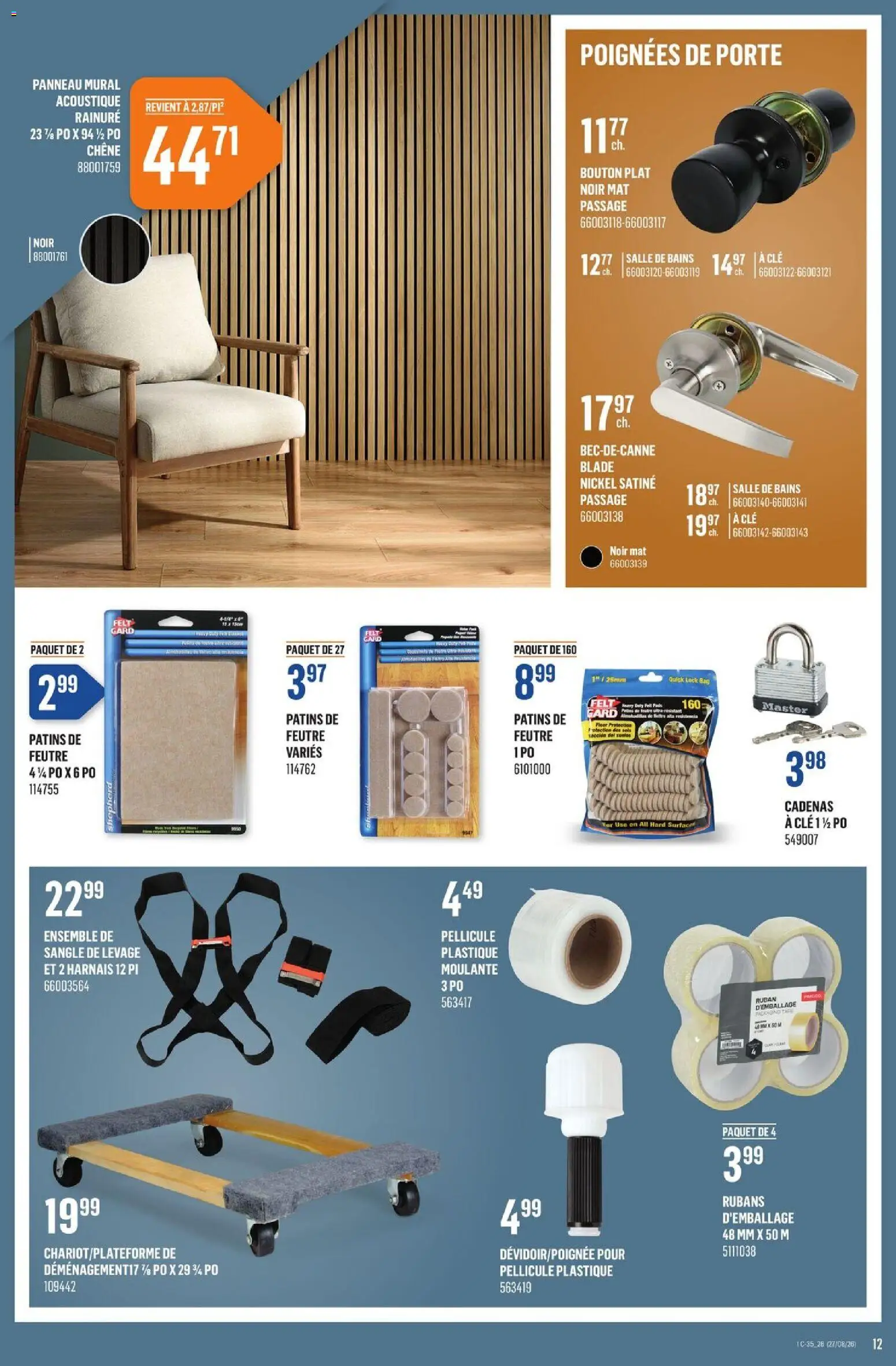 Canac flyer valid from Aug 27, 2026 | Page: 12 | Products: Bag
