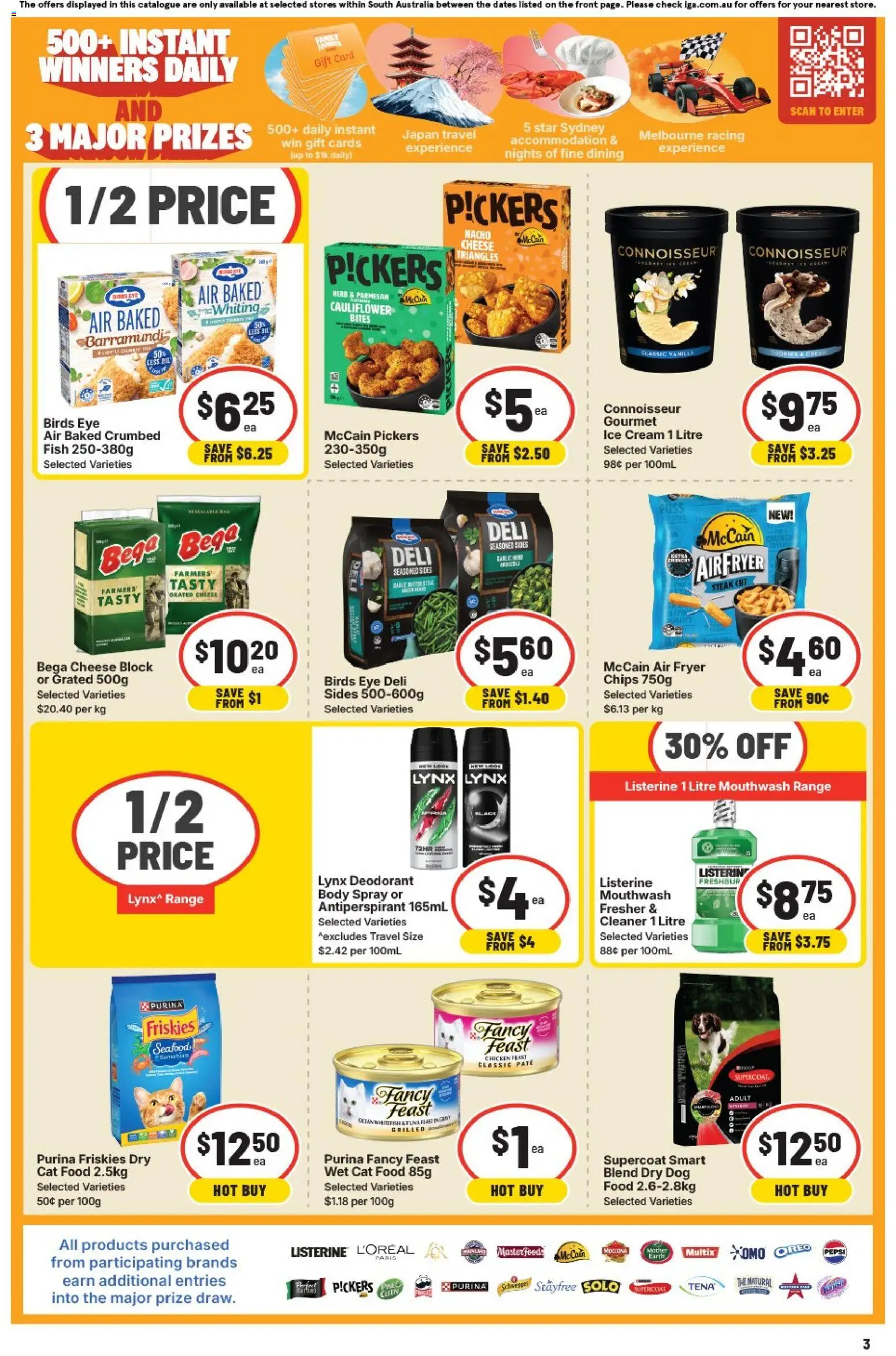 IGA catalogue - valid from 01/07/2026 | Page: 3 | Products: Cheese, Antiperspirant, Pepsi, Seafood