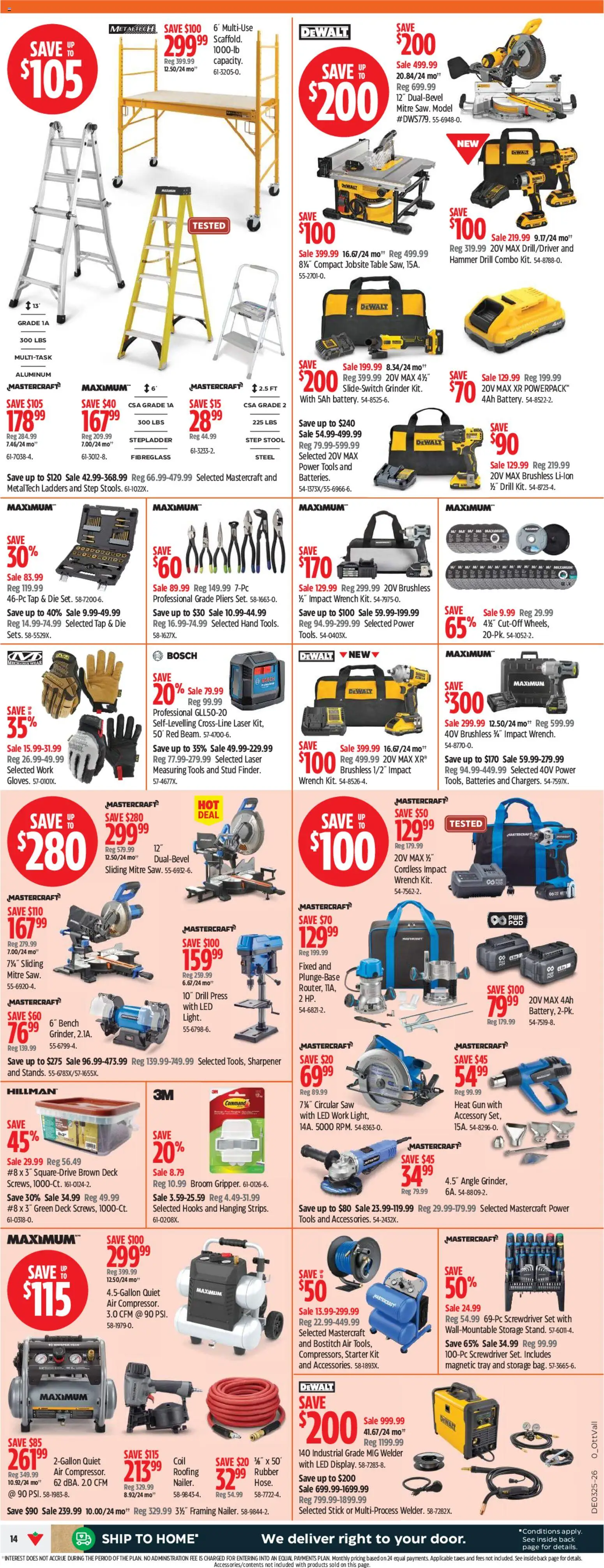 Canadian Tire flyer valid from 18.06.2026 | Page: 14 | Products: Grinder, Table