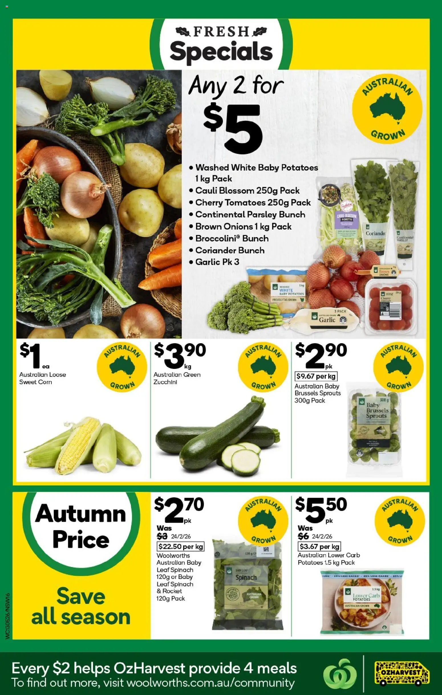 Woolworths catalogue - valid from 13.05.2026 | Page: 16 | Products: Tomatoes, Garlic, Zucchini, Parsley