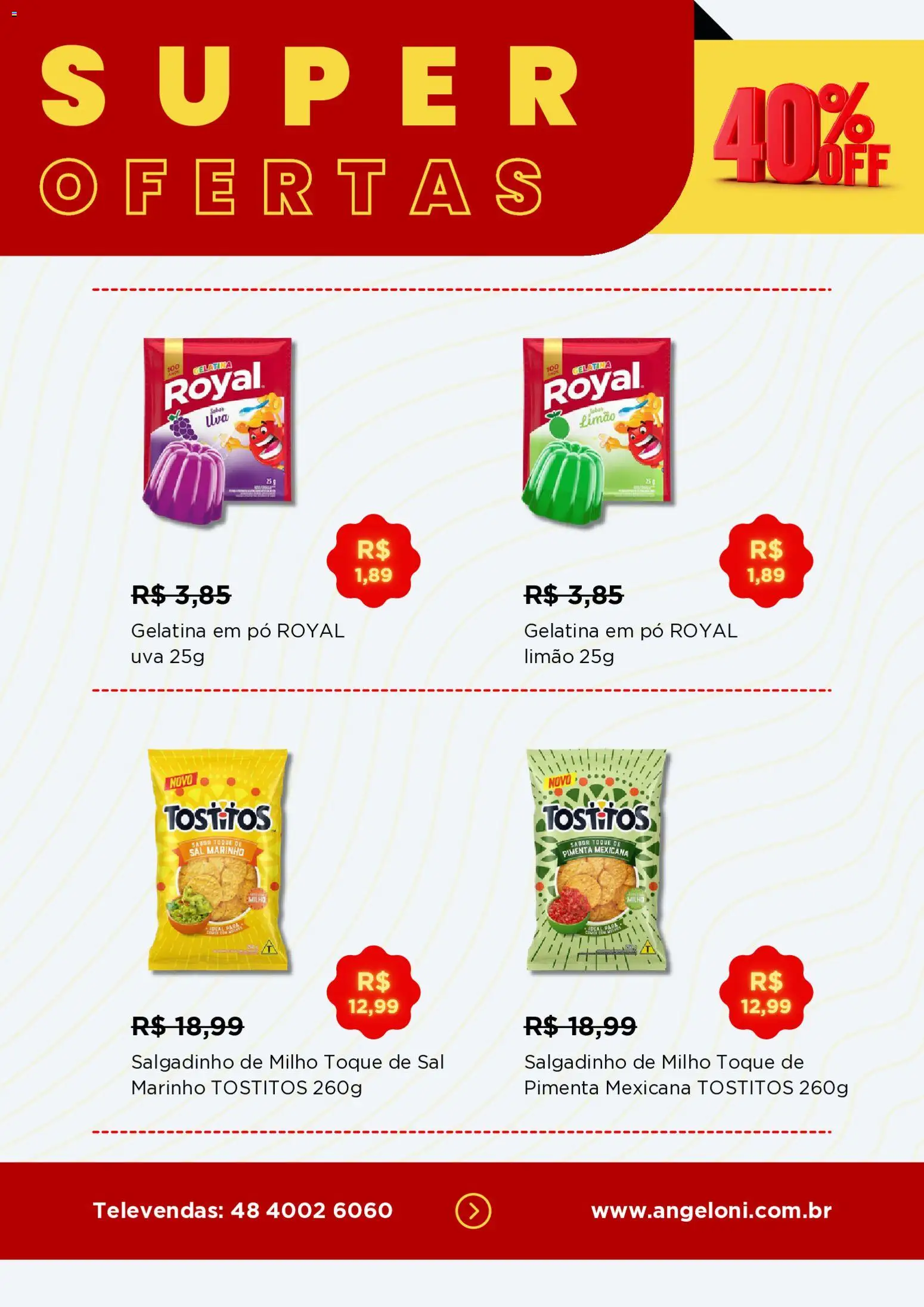 Angeloni Folheto - válido de 04.06.2026 | Página: 3 | Produtos: Pó, Pimenta, Sal, Gelatina