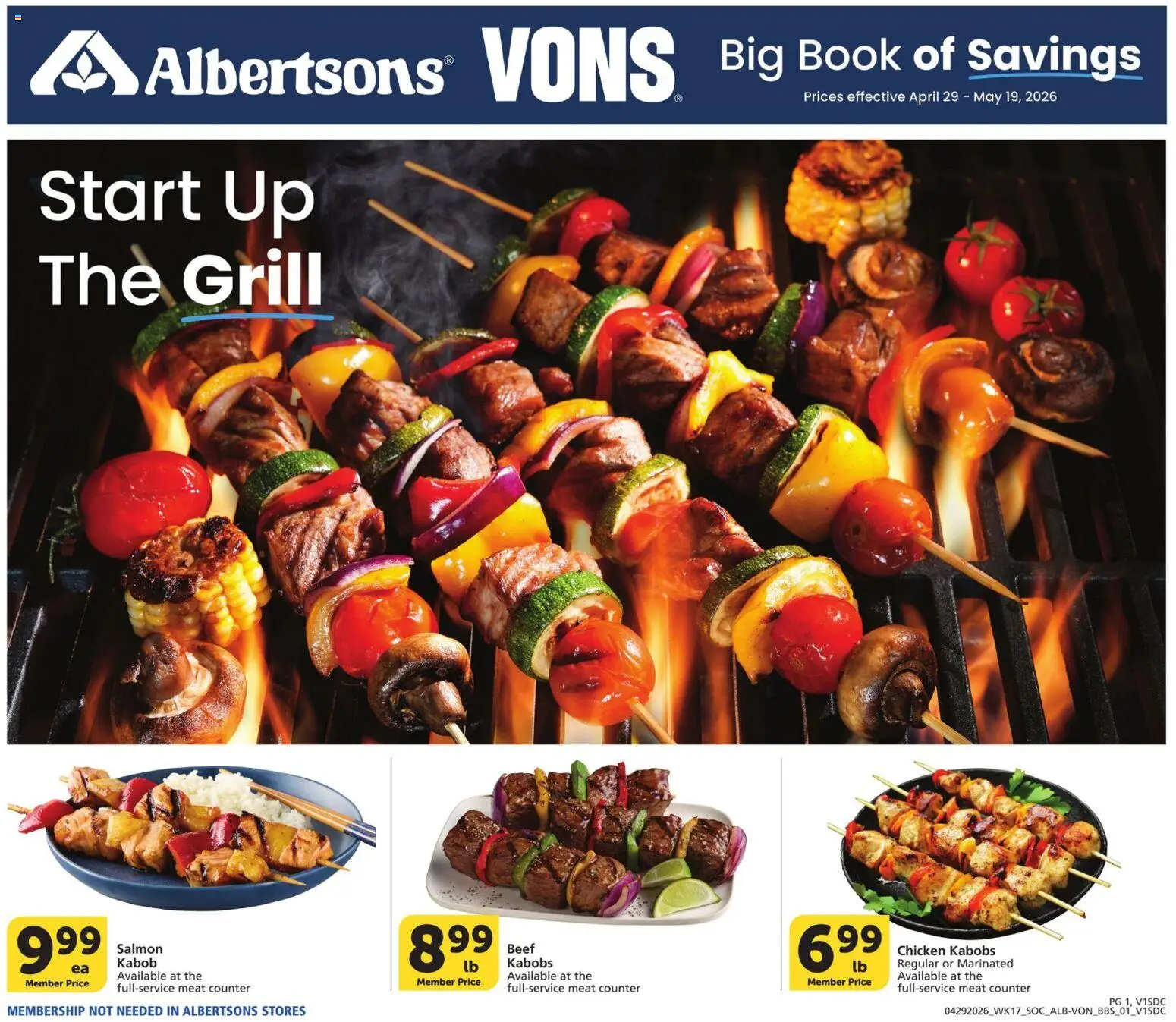 Vons Big Book of Savings - valid from 29.04.2026 | Page: 1 | Products: Beef, Grill