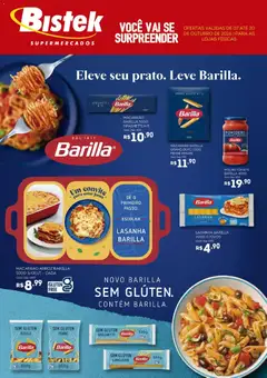Bistek Supermercados ofertas Barilla e Melitta - Pré-Visualização do folheto da loja Bistek Supermercados, válido de 07/10/2026
