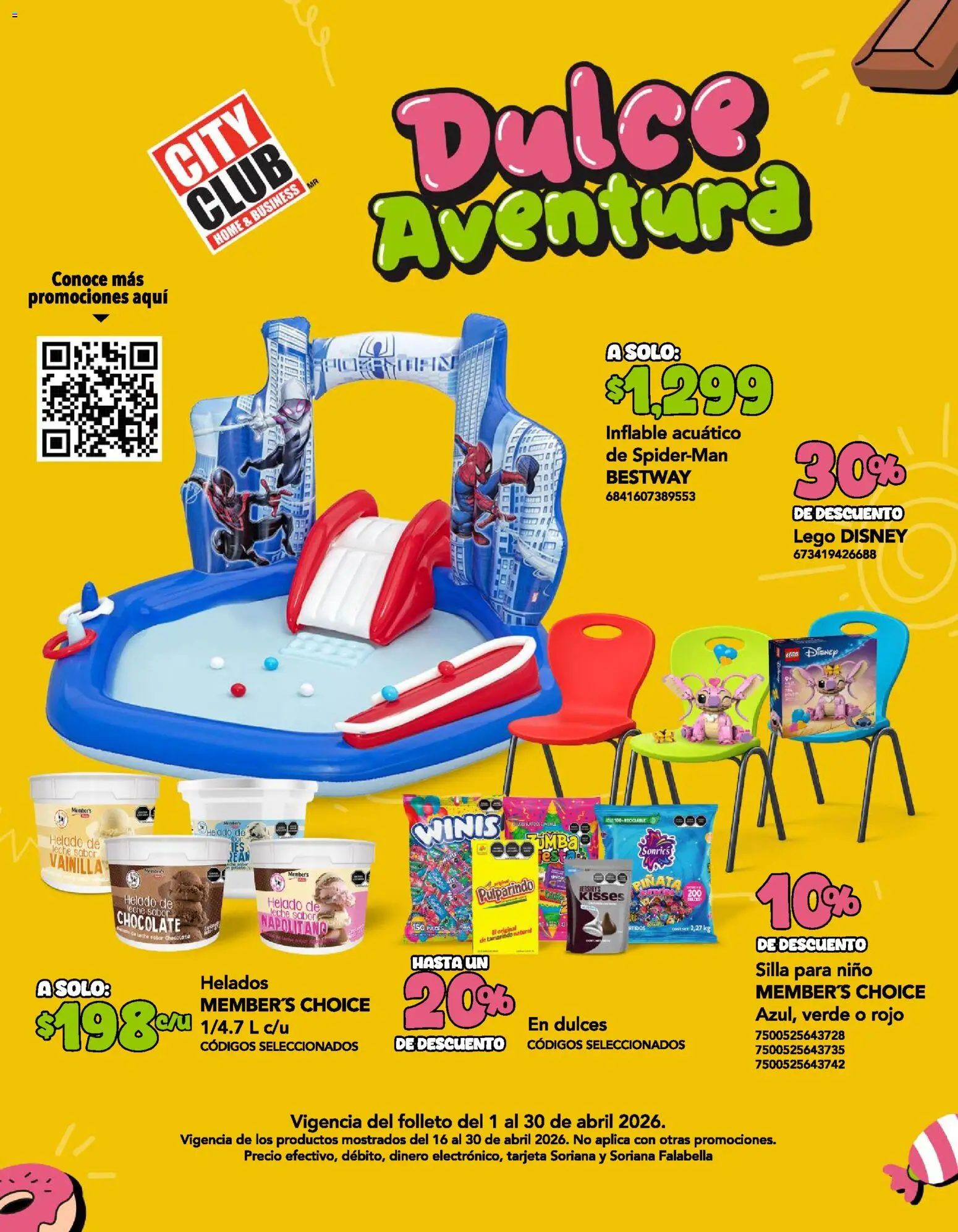 Nuevas ofertas de City Club válidas en toda la República Mexicana desde el 01.04.2026. ¡Encuentra las mejores ofertas en City Club catálogo! | Página: 1 | Productos: Silla, Leche, Chocolate, Dulces
