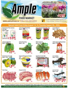 Preview of Ample Food Market weekly flyer / circulaire from shop Ample Food Market valid from Aug 14, 2026