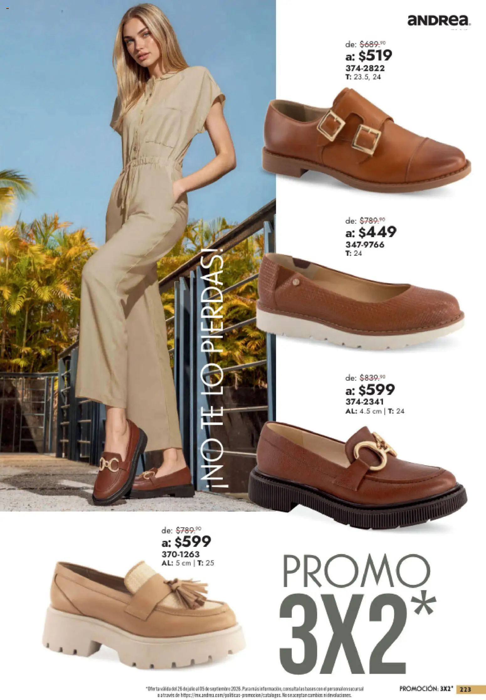 Nuevas ofertas de Andrea válidas en toda la República Mexicana desde el 26/07/2026. ¡Encuentra las mejores ofertas en Andrea catálogo Outlet! | Página: 223