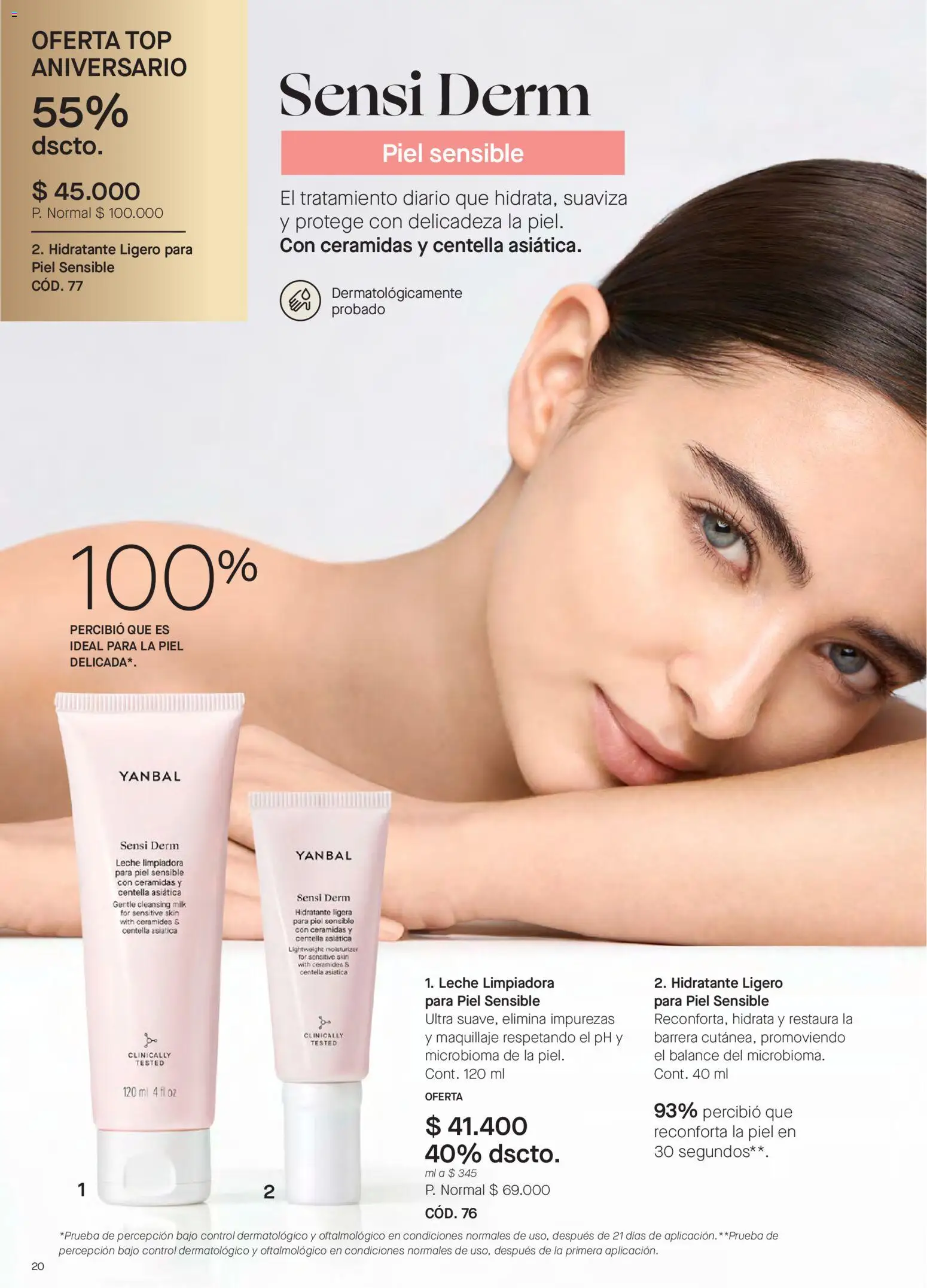 Yanbal revista - valida desde el 20/06/2026 | Página: 20 | Productos: Top, Maquillaje, Leche