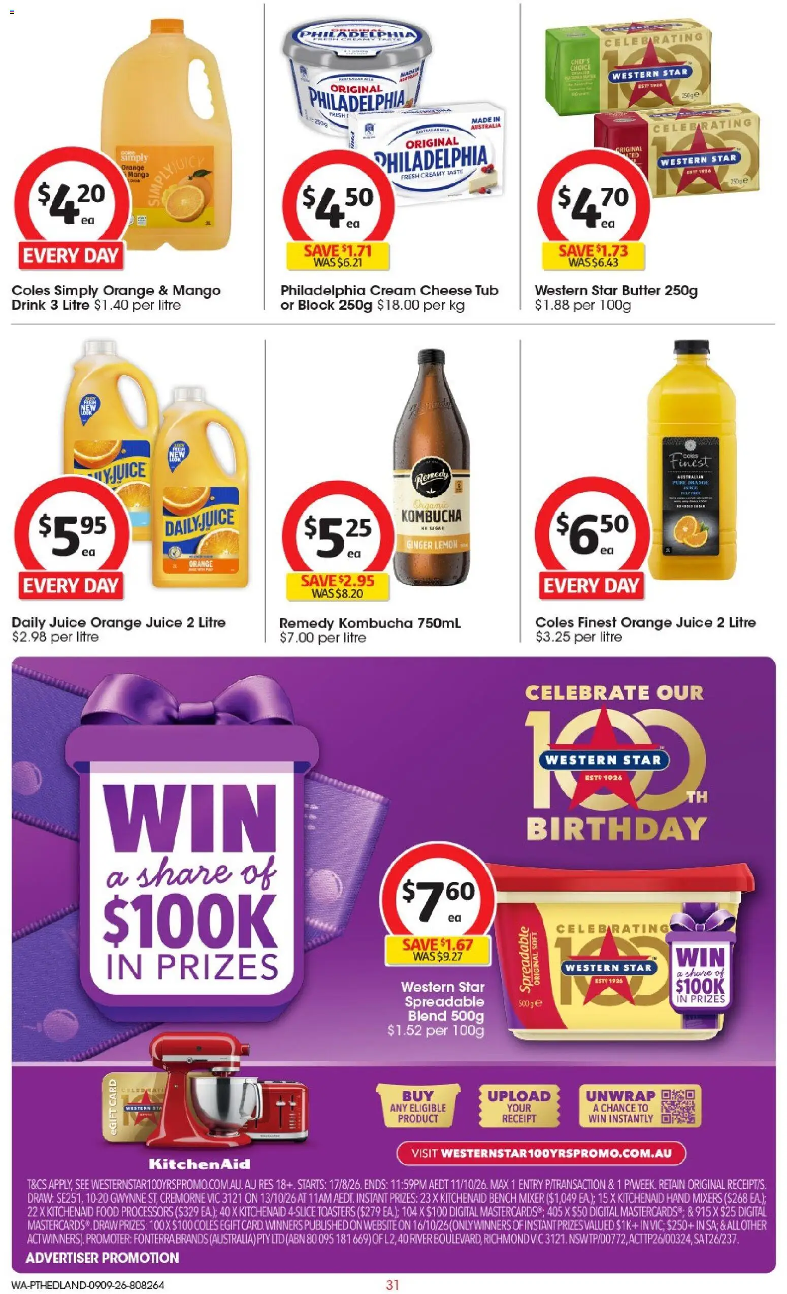 Coles catalogue - valid from 09/09/2026 | Page: 31 | Products: Milk, Butter, Eggs, Coffee