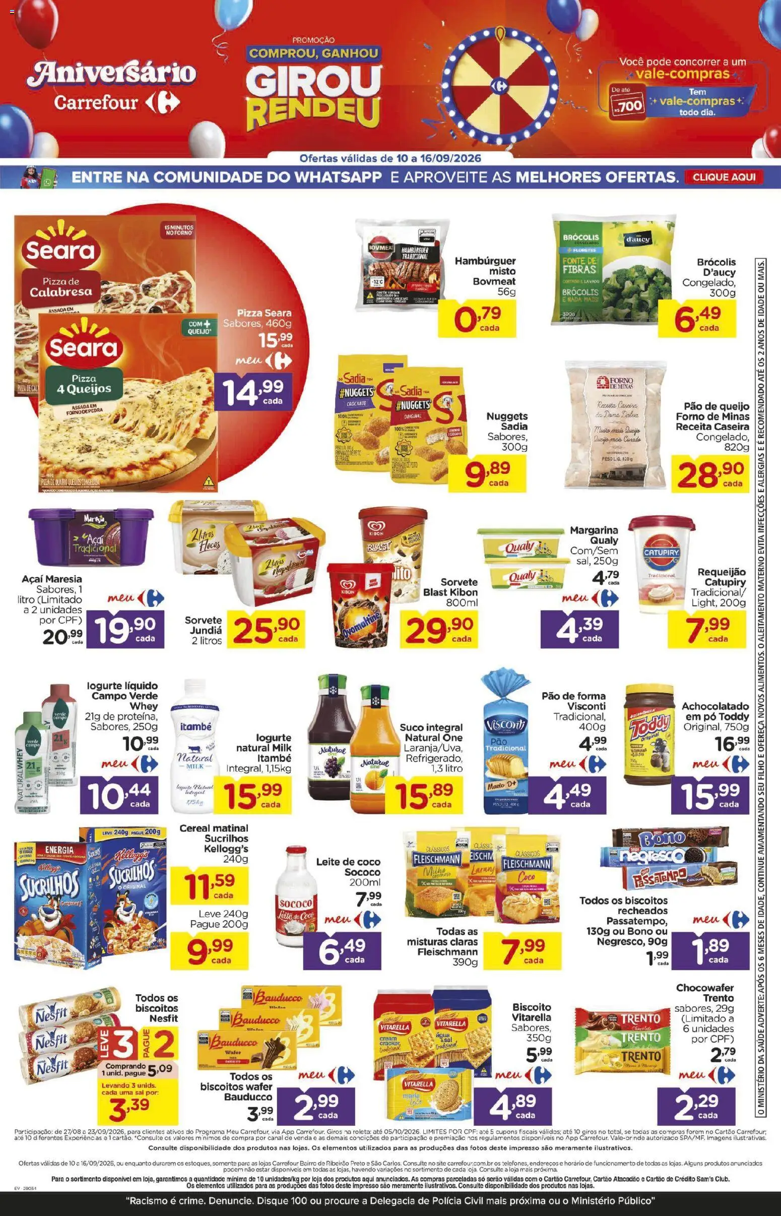 Carrefour Bairro Folheto - válido de 10/09/2026 | Página: 3 | Produtos: Coco, Pó, Pão, Pão de forma