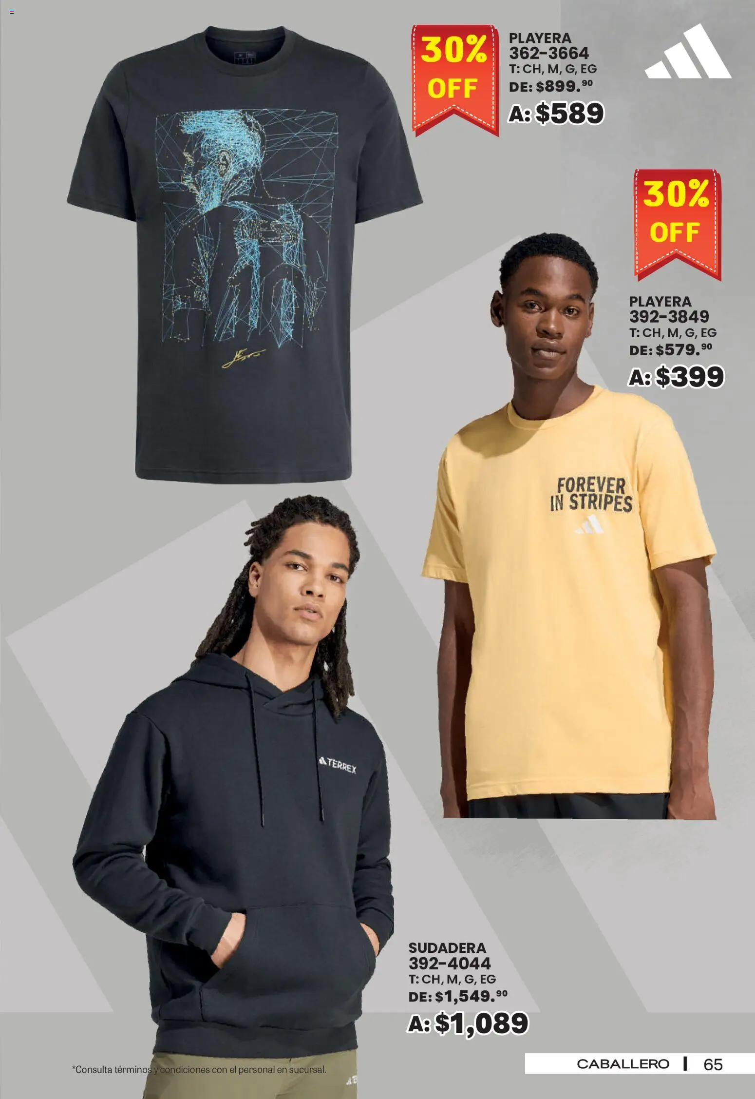 Nuevas ofertas de Andrea válidas en toda la República Mexicana desde el 30/08/2026. ¡Encuentra las mejores ofertas en Andrea - SPORT DAYS! | Página: 65 | Productos: Sudadera, Playera