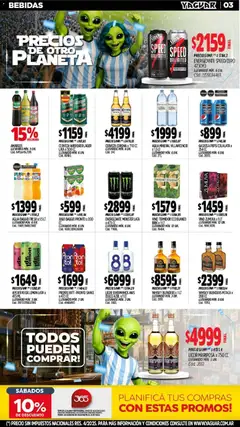Vista previa Yaguar - Oferta Semanal Santa Fé válido desde el 06/07/2026 | Página: 4 | Productos: Whisky, Gaseosa, Jugo, Vino