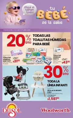 Vista previa de Del Sol y Woolworth catálogo Tu bebé se la sabe, nuevo folleto de la tienda, válido en México a partir del 02/10/2026