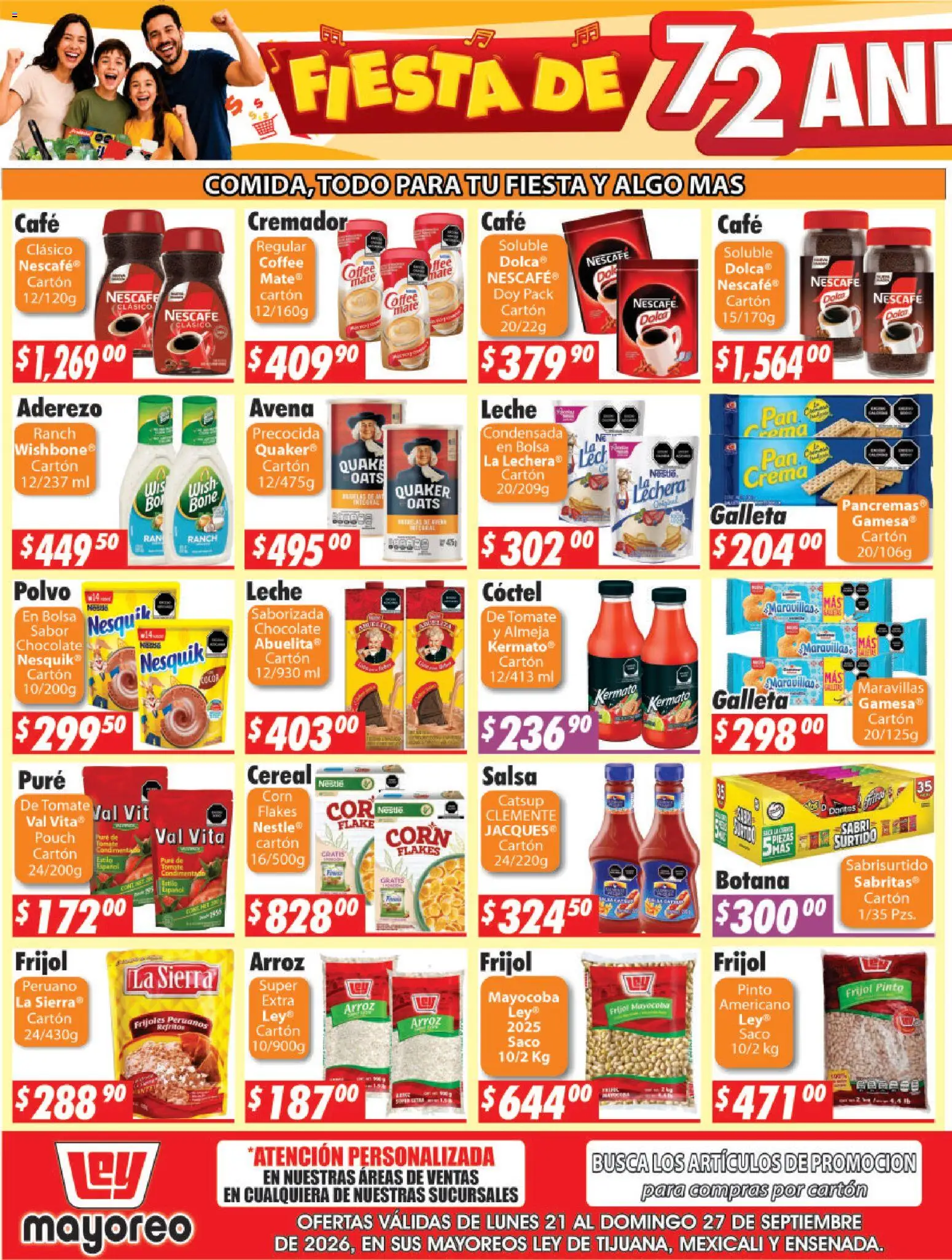 Nuevas ofertas de Casa Ley válidas en toda la República Mexicana desde el 21/09/2026. ¡Encuentra las mejores ofertas en Casa Ley folleto Frontera! | Página: 5 | Productos: Frijoles, Bolsa, Catsup, Mate