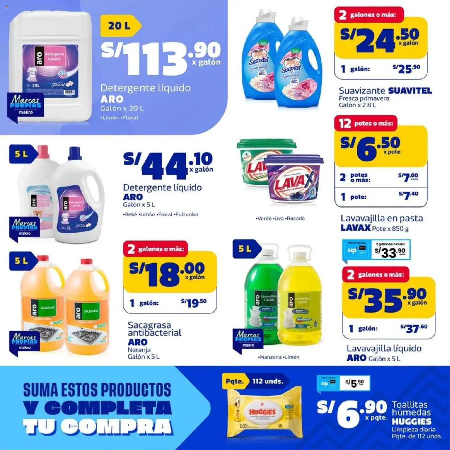 Catálogo Makro válido desde 24/09/2026 | Página: 23 | Productos: Detergente, Detergente líquido, Pasta