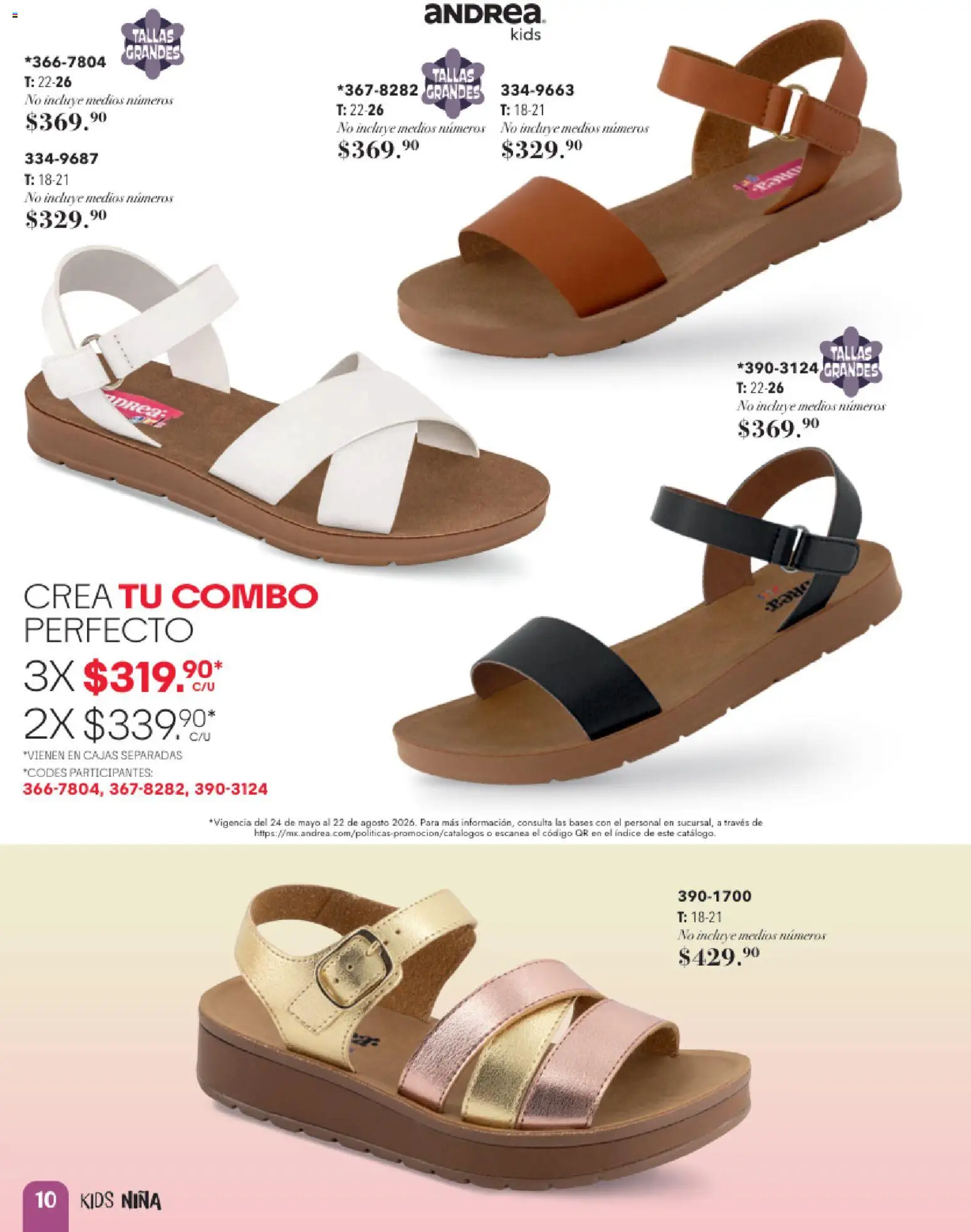 Nuevas ofertas de Andrea válidas en toda la República Mexicana desde el 24.05.2026. ¡Encuentra las mejores ofertas en Andrea catálogo Infantil! | Página: 10