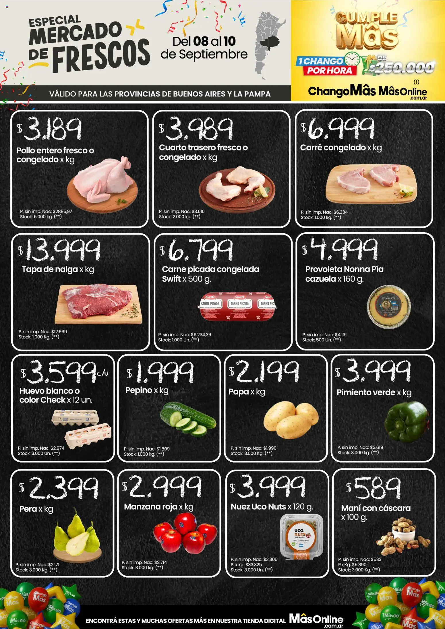 Changomas - Mercado de Frescos │ válido desde el 08/09/2026 | Página: 1