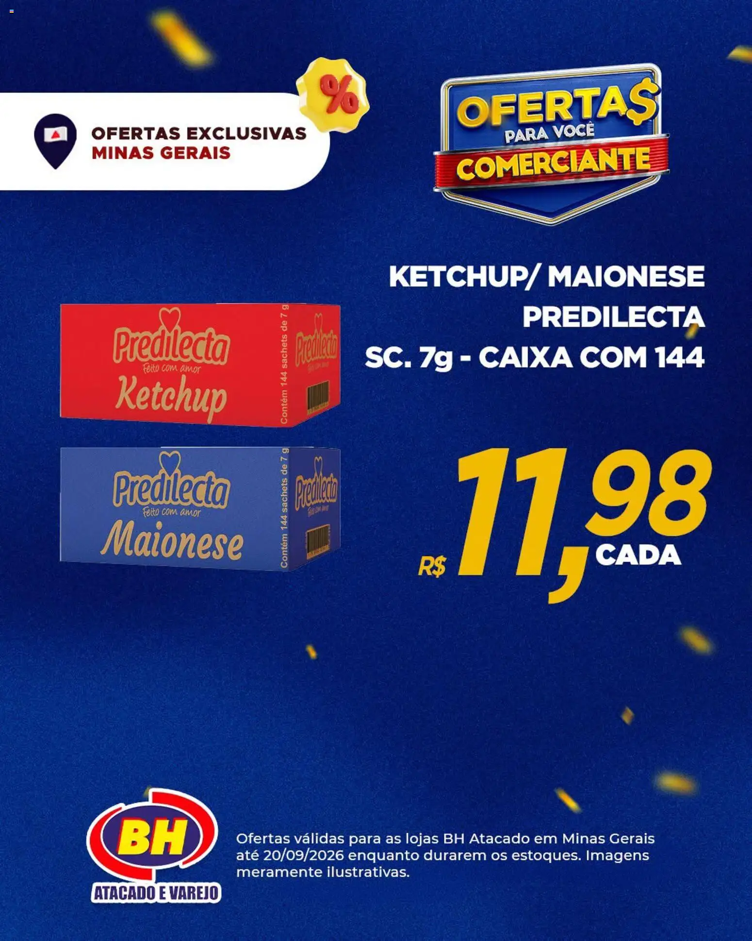 Supermercados BH Folheto - válido de 14/09/2026 | Página: 3 | Produtos: Caixa, Ketchup, Maionese