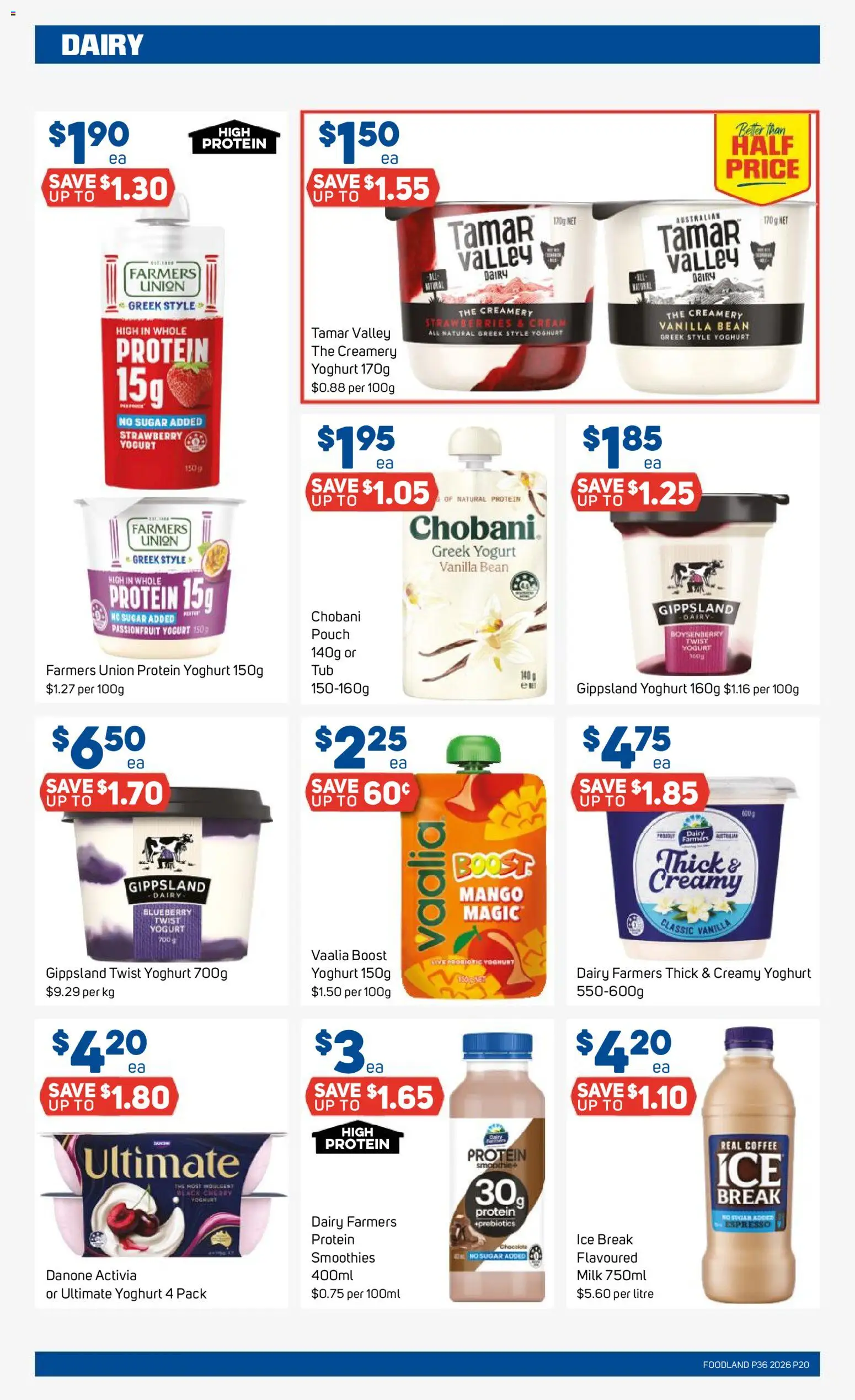 Foodland catalogue - valid from 02/09/2026 | Page: 20 | Products: Milk, Protein, Coffee, Passionfruit