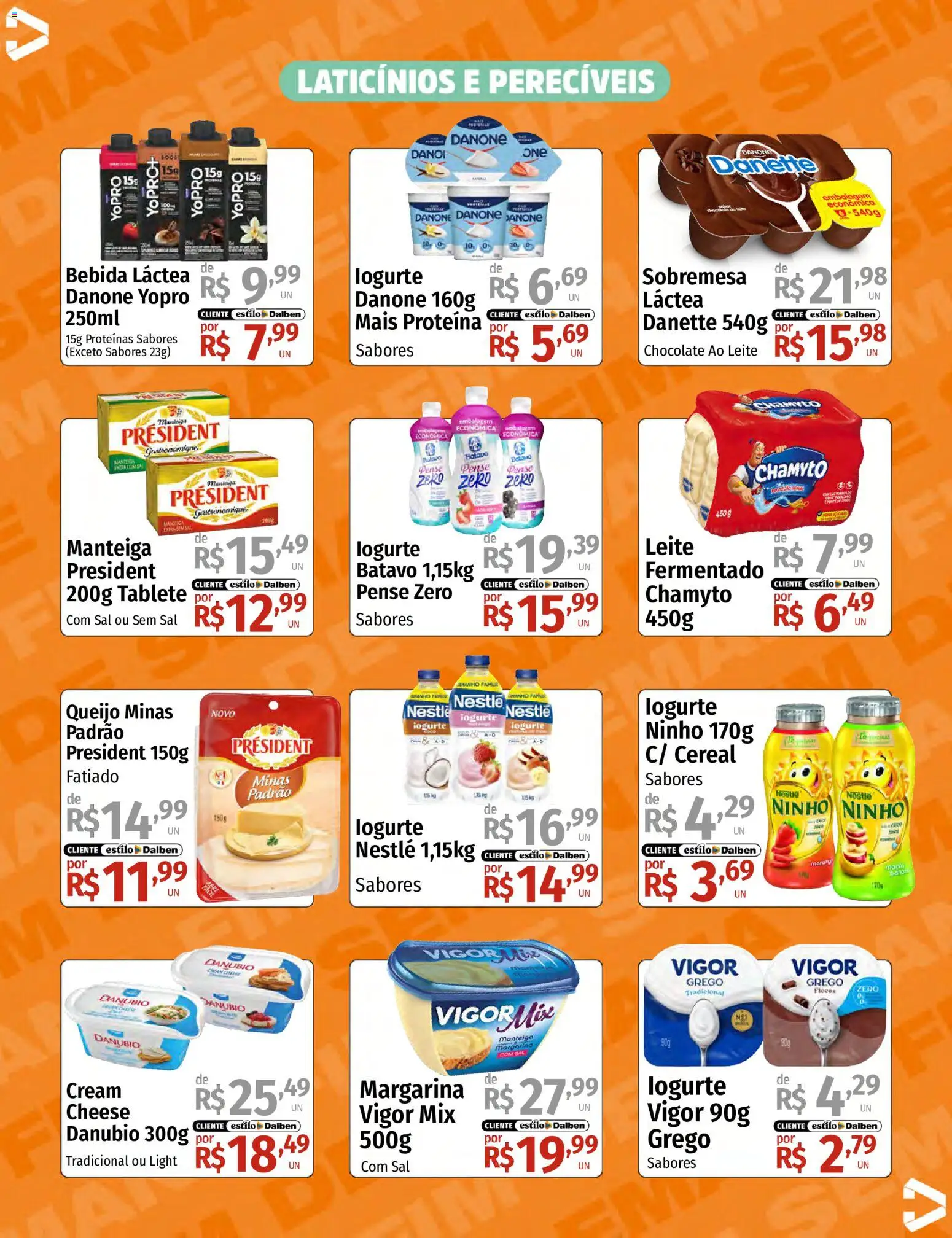 Supermercado Dalben Folheto - válido de 04/09/2026 | Página: 9 | Produtos: Sobremesa, Queijo, Chocolate, Proteína