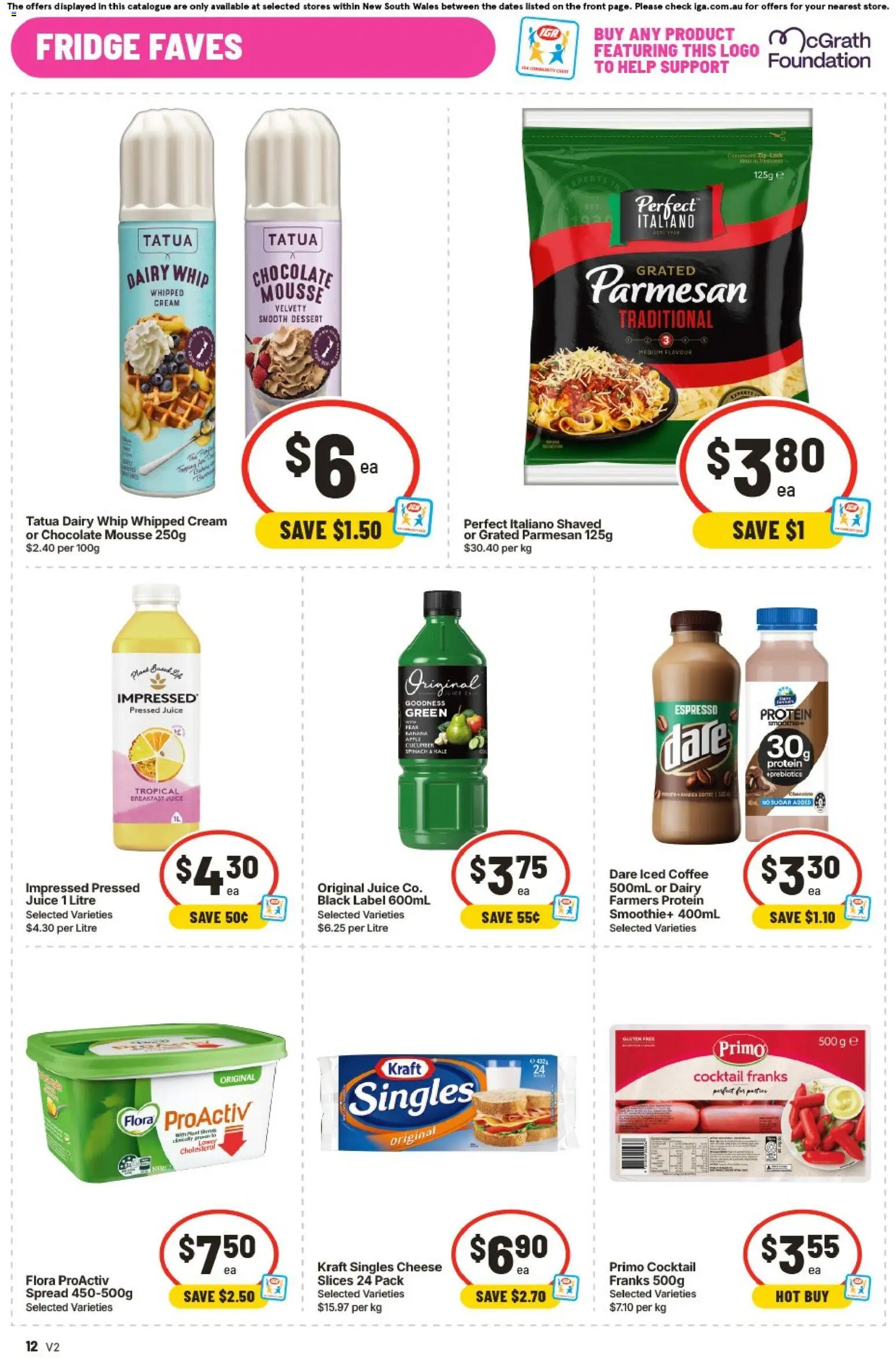IGA catalogue - valid from 23/09/2026 | Page: 19 | Products: Coffee, Whipped cream, Cocktail, Spinach