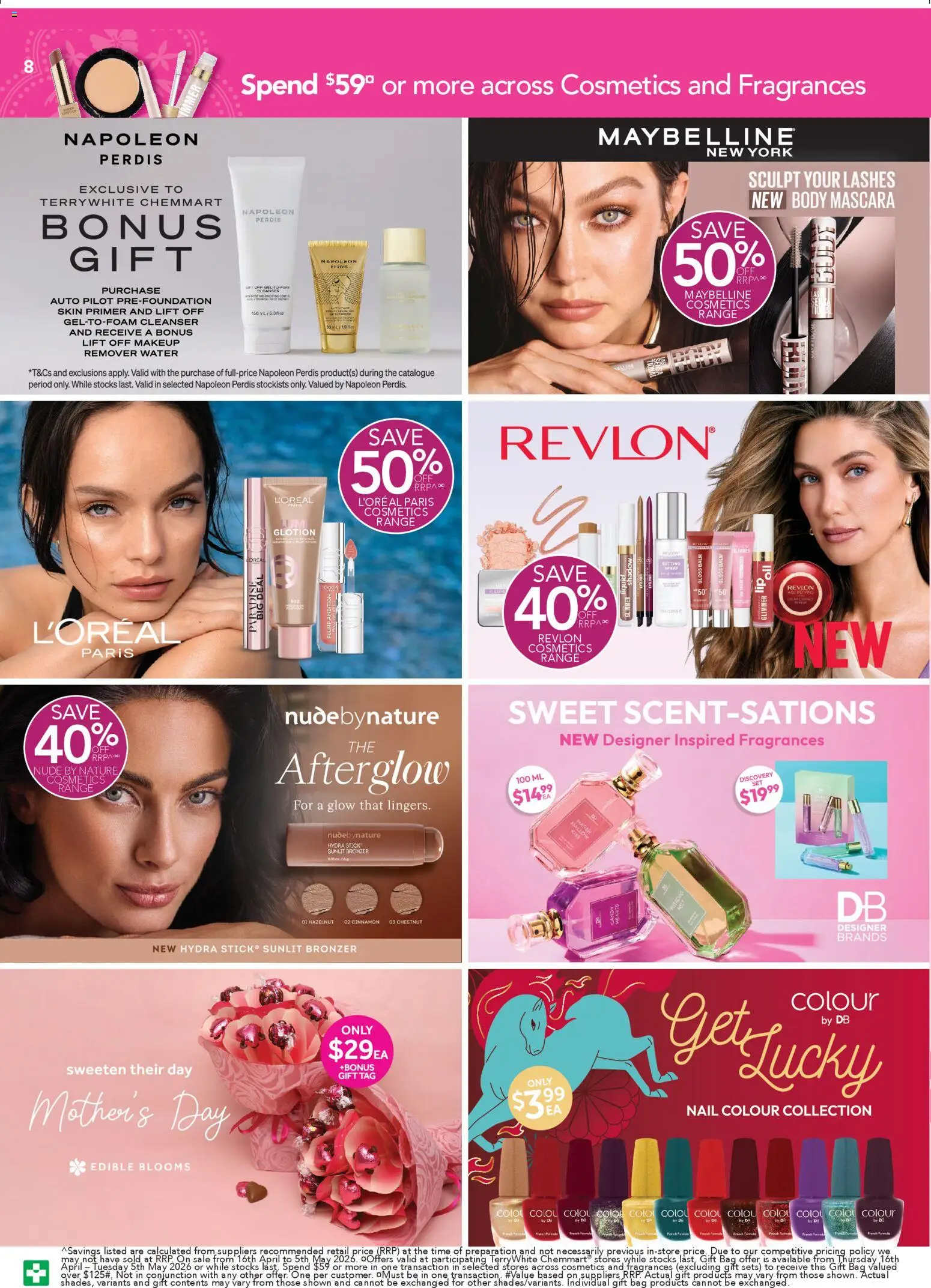 Terry White catalogue - valid from 16.04.2026 | Page: 8 | Products: Mascara, Makeup, Water, Bag