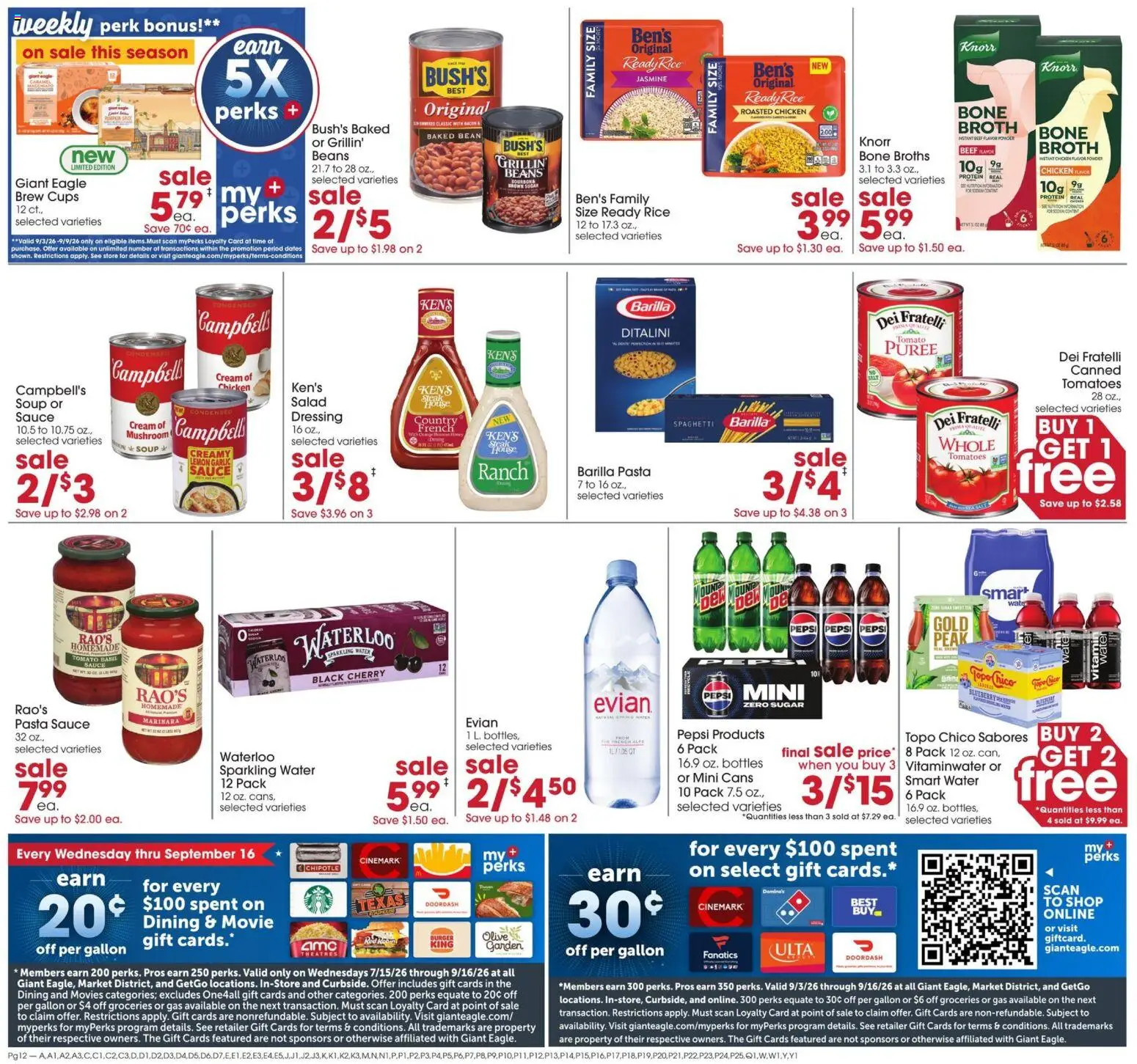Giant Eagle Weekly Ad - valid from 09/03/2026 | Page: 12 | Products: Groceries, Pasta, Sauce, Lemon