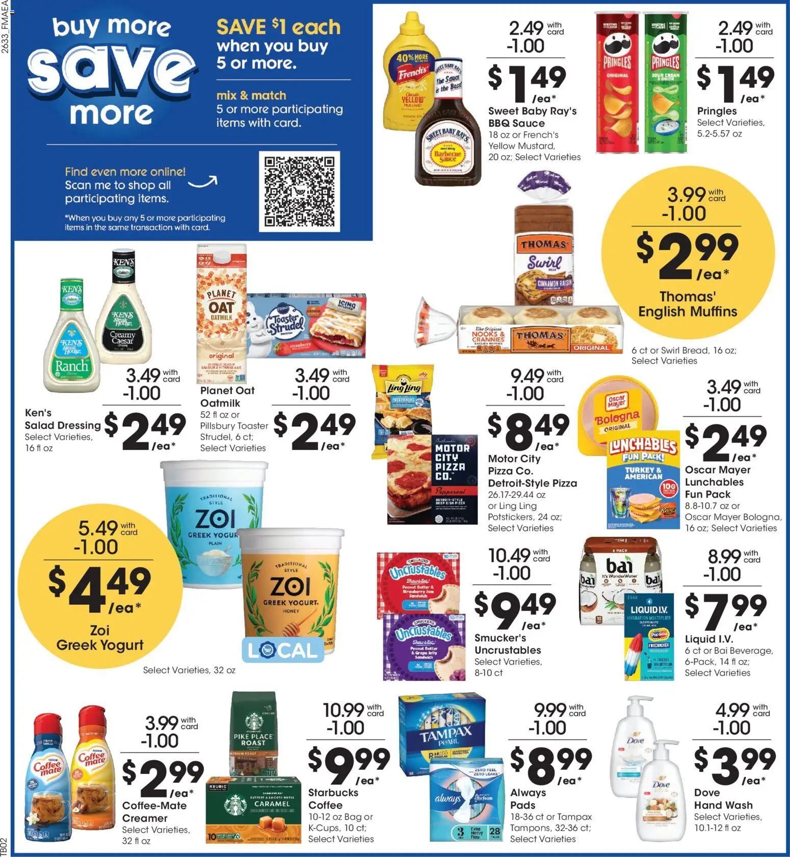 Fred Meyer Weekly Ad - valid from 09/16/2026 | Page: 5 | Products: Butter, Pizza, Cream, Bag