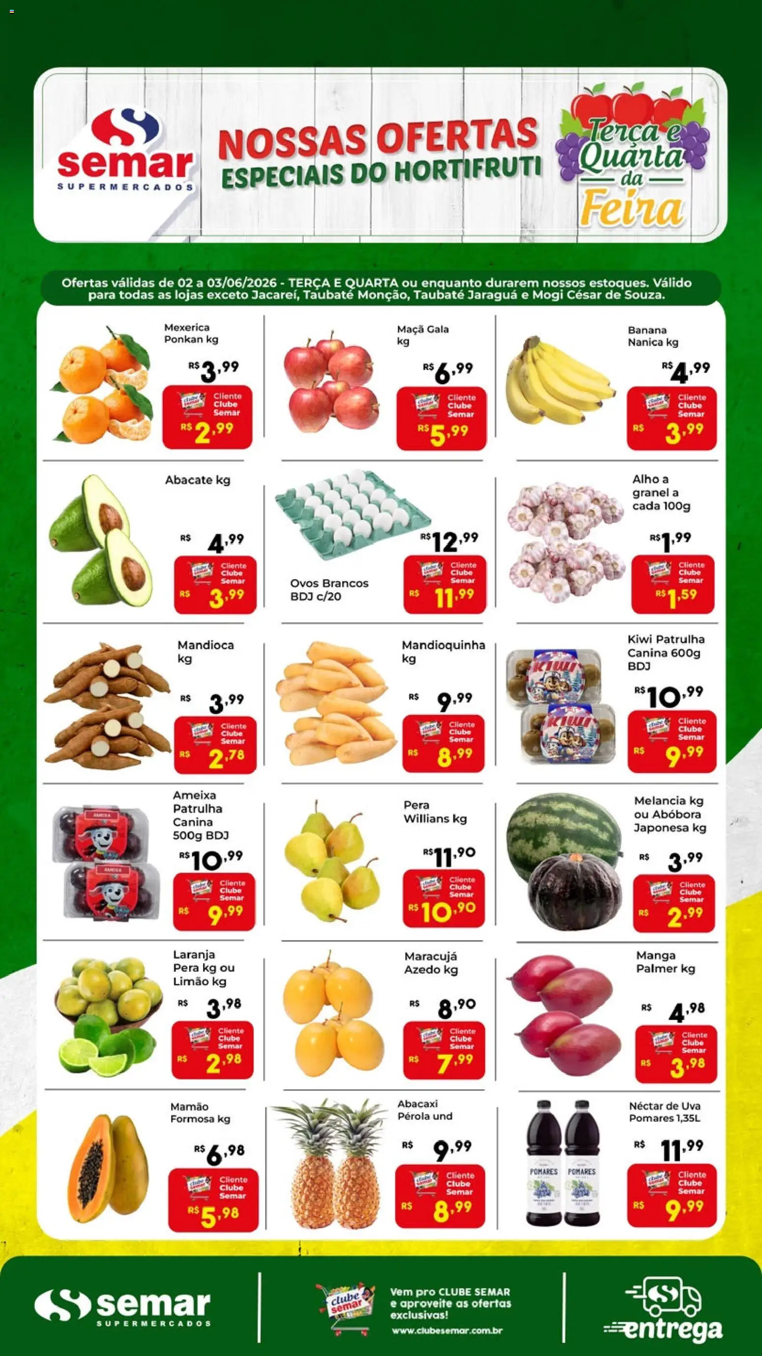 Semar Supermercado Folheto - válido de 02.06.2026 | Página: 1