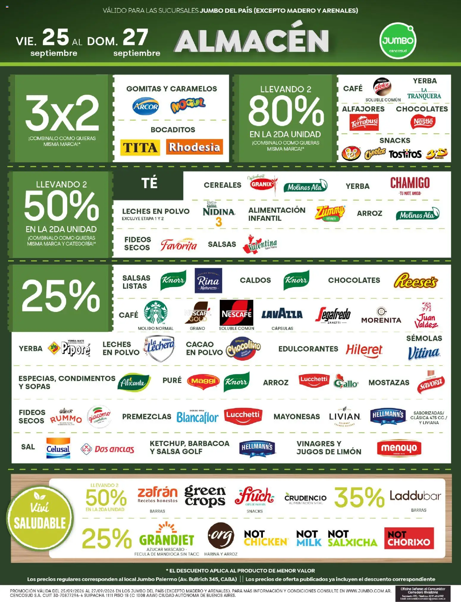 Jumbo - Ofertas | Bs As │ válido desde el 25/09/2026 | Página: 3 | Productos: Sopas, Azucar, Cápsulas, Snacks