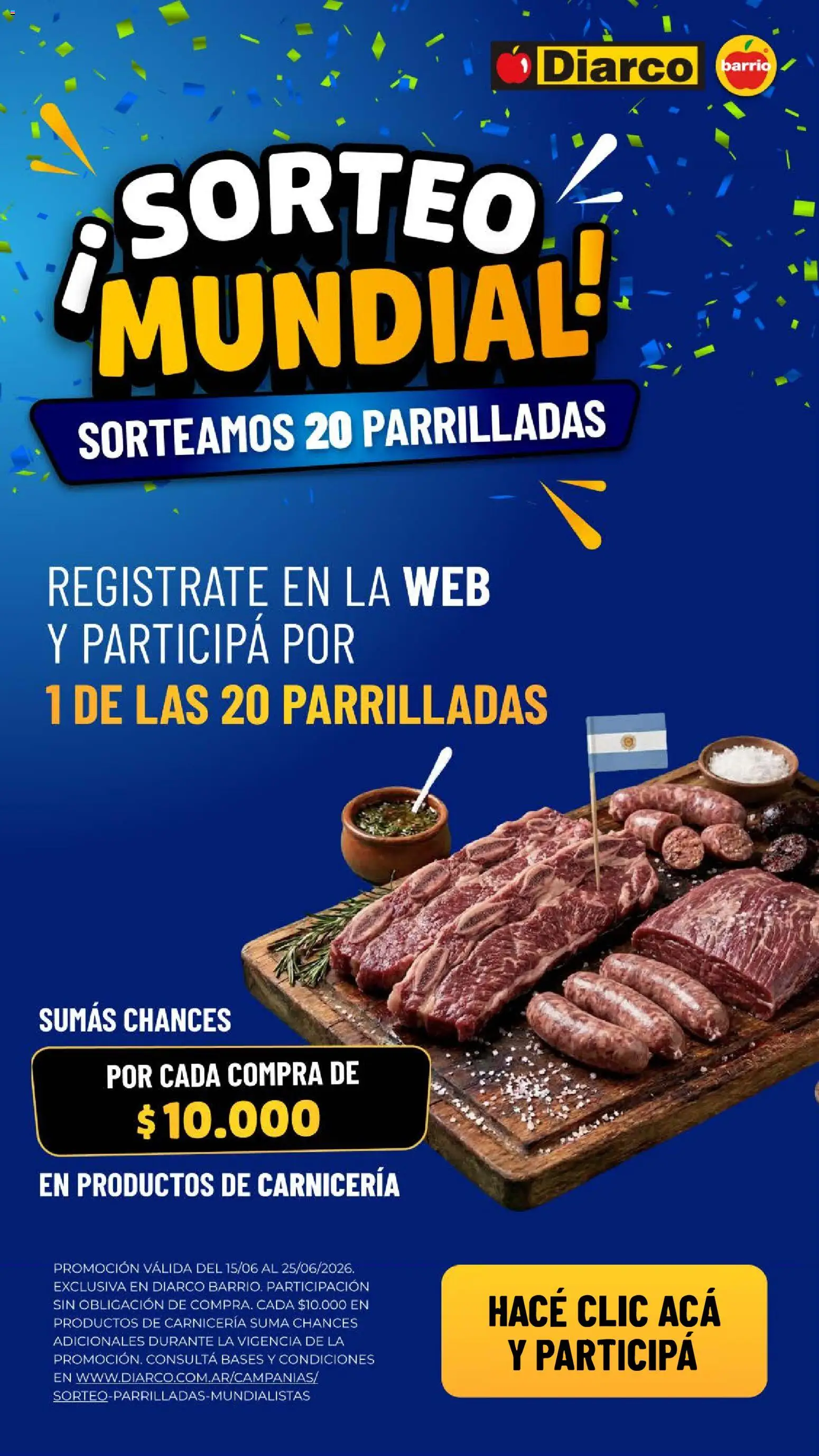 Diarco - Sorteo Parrilladas Mundialistas │ válido desde el 15.06.2026 | Página: 1