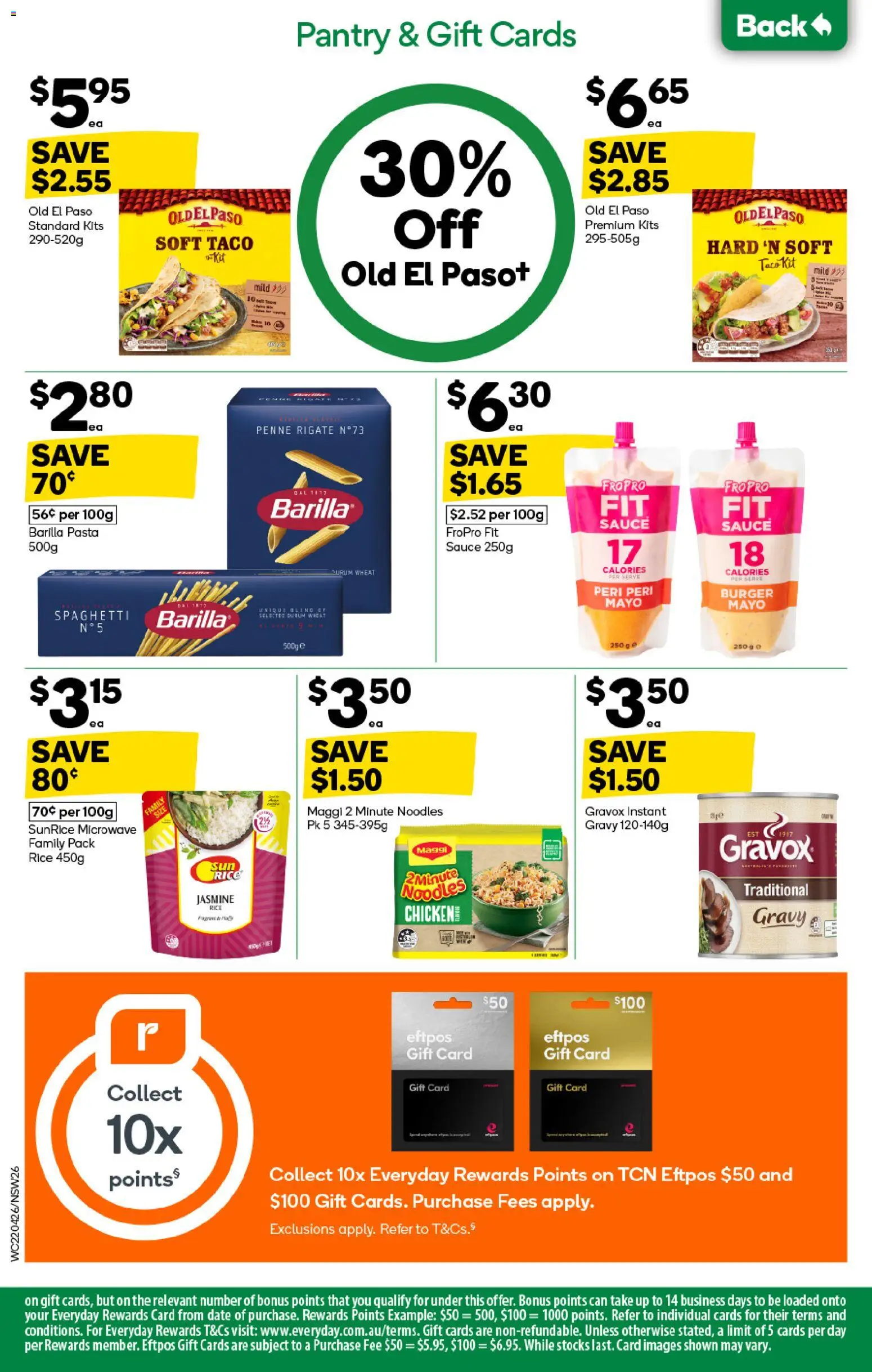 Woolworths catalogue - valid from 22.04.2026 | Page: 26 | Products: Rice, Pasta, Sauce, Microwave