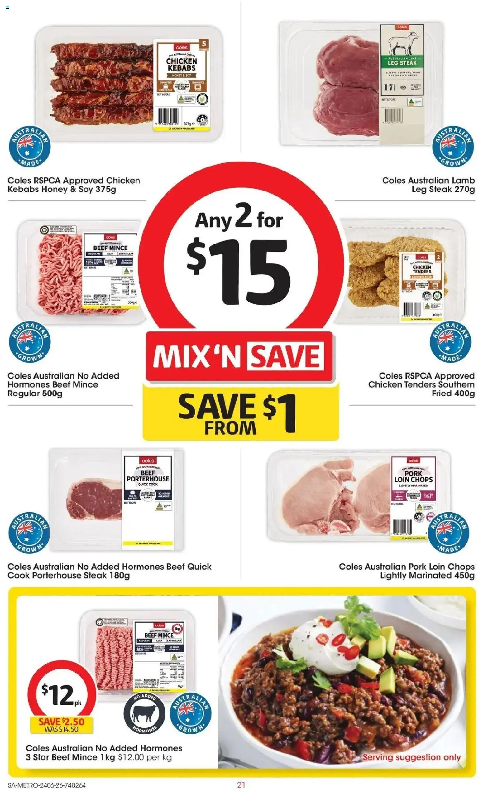 Coles catalogue - valid from 23/06/2026 | Page: 21 | Products: Honey, Pork, Beef, Steak