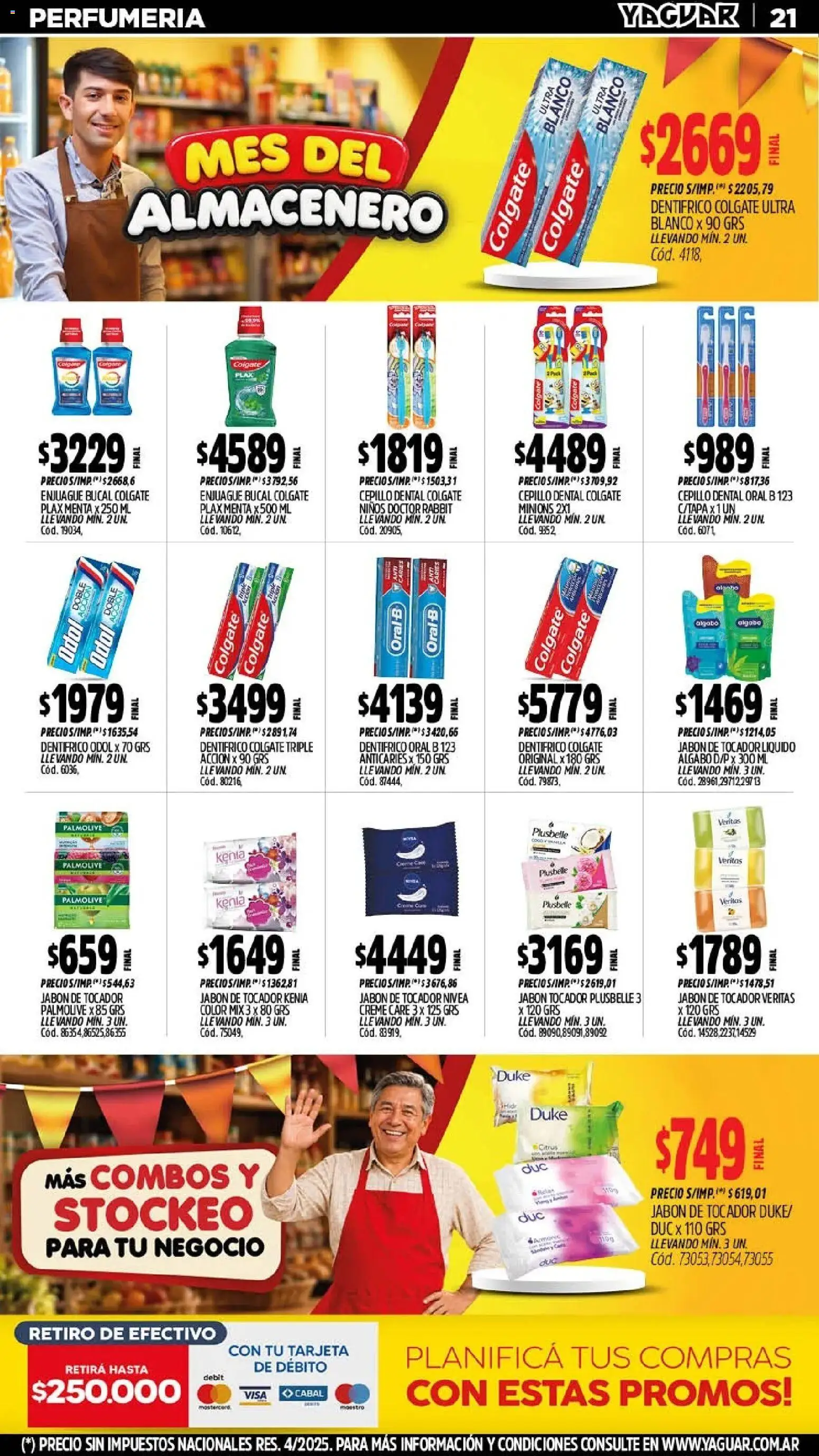 Yaguar - Oferta Semanal Santa Fé │ válido desde el 21/09/2026 | Página: 22 | Productos: Cepillo, Jabón, Enjuague bucal