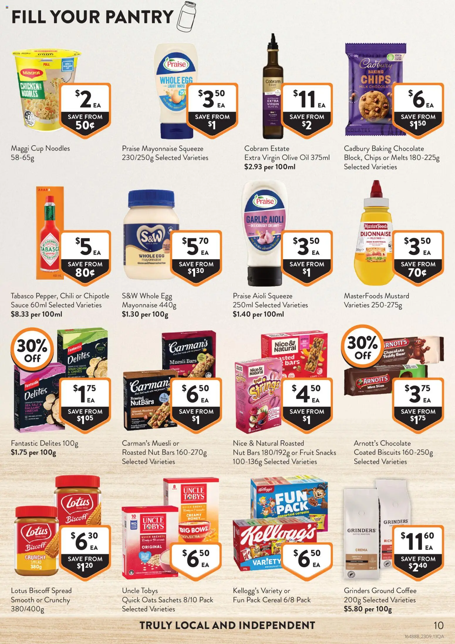 Foodworks catalogue - valid from 23/09/2026 | Page: 10 | Products: Snacks, Sour cream, Garlic, Vinegar