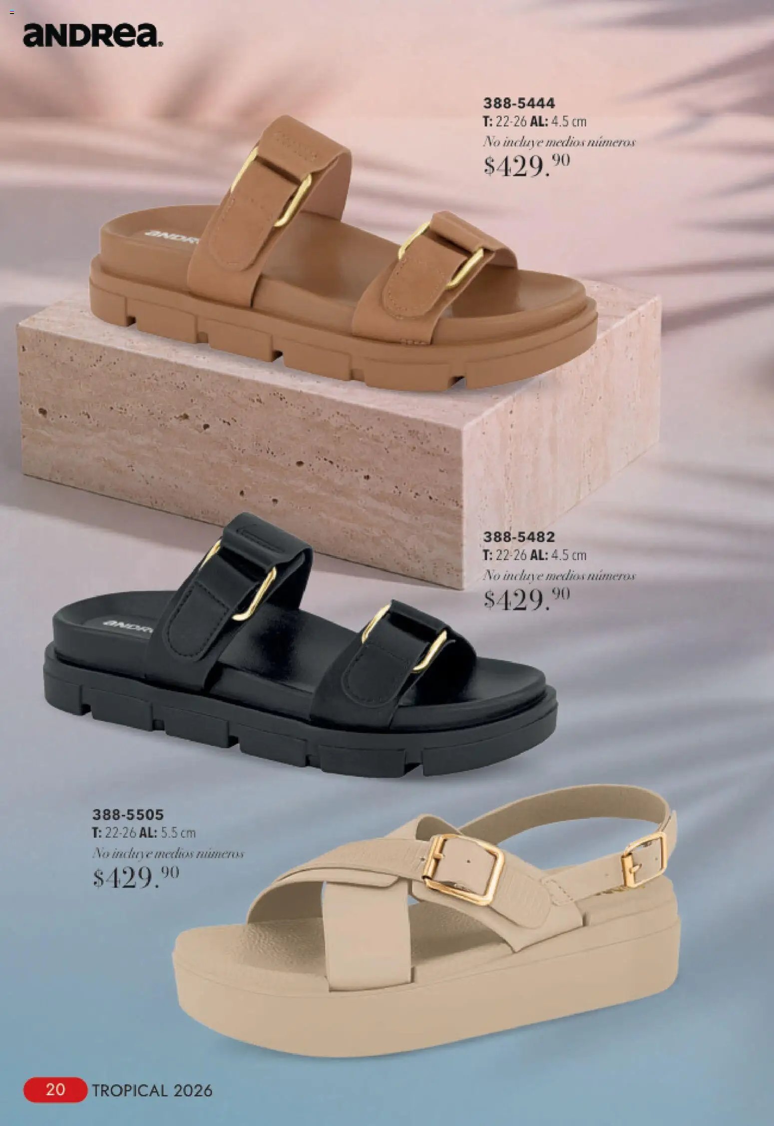 Nuevas ofertas de Andrea válidas en toda la República Mexicana desde el 23/08/2026. ¡Encuentra las mejores ofertas en Andrea catálogo Tropical! | Página: 20