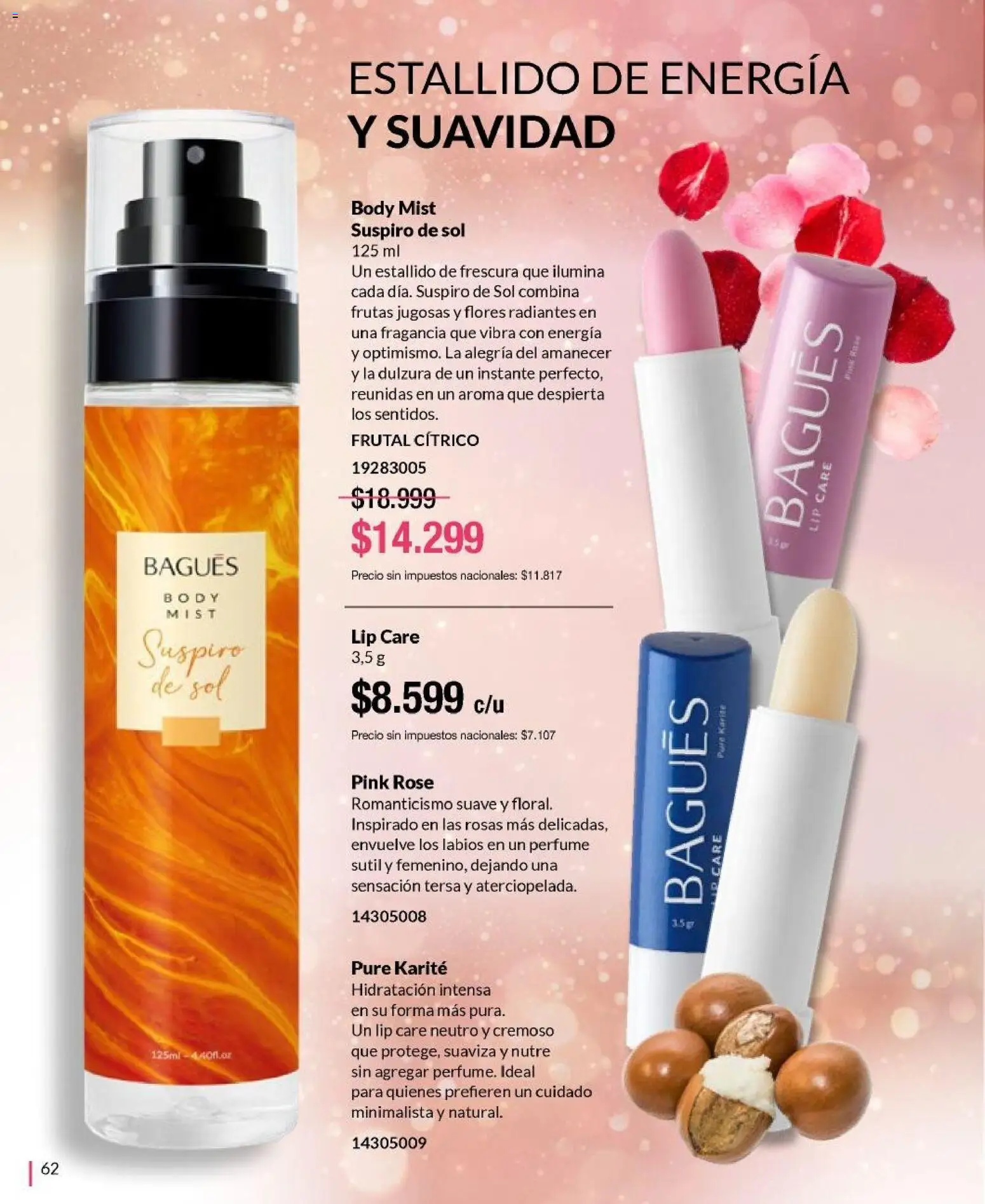 Bagués catálogo │ válido desde el 21/09/2026 | Página: 62 | Productos: Body, Flores, Fragancia, Puré