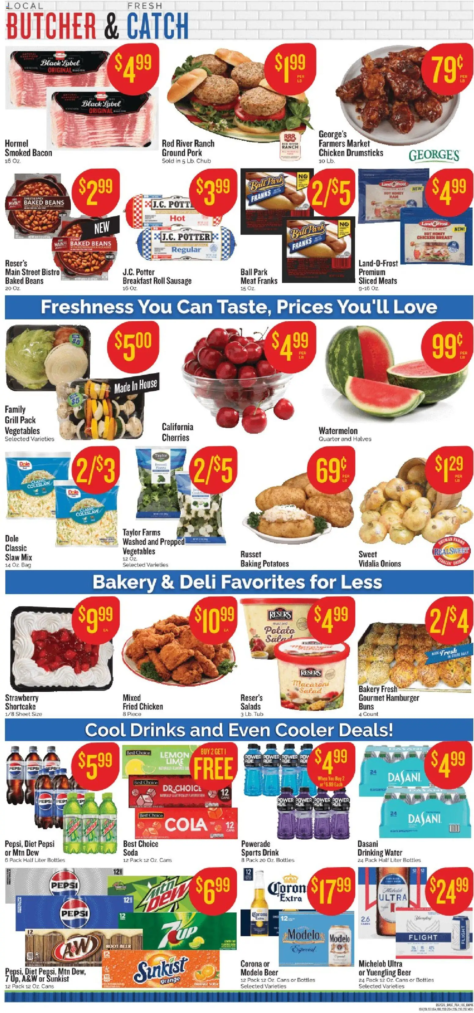 Homeland Weekly Ad - valid from 20.05.2026 | Page: 3 | Products: Pork, Water, Watermelon, Sheet